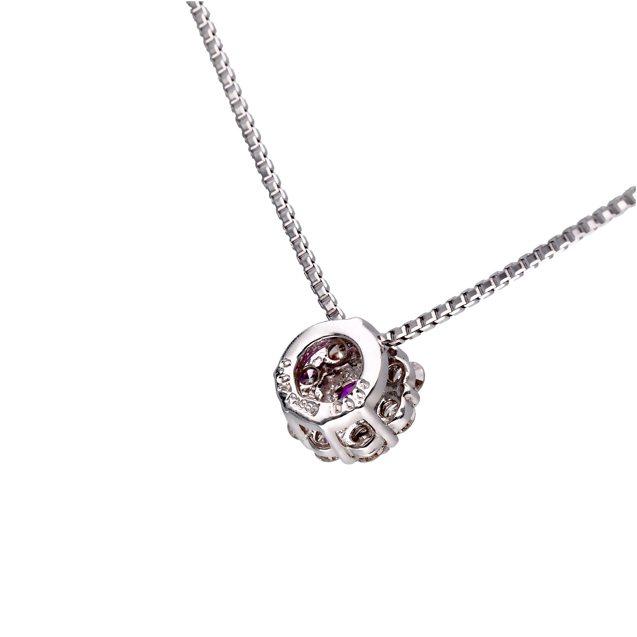 【限定1点】ハックマナイト/ダイヤモンド プラチナネックレス《25T10228》