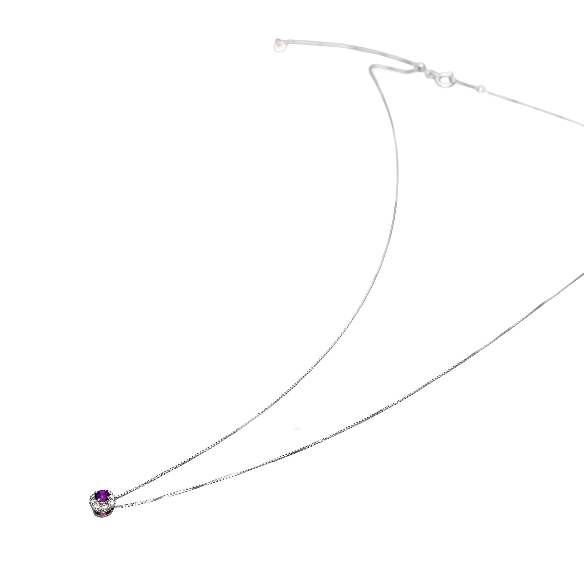 【限定1点】ハックマナイト/ダイヤモンド プラチナネックレス《25T10228》