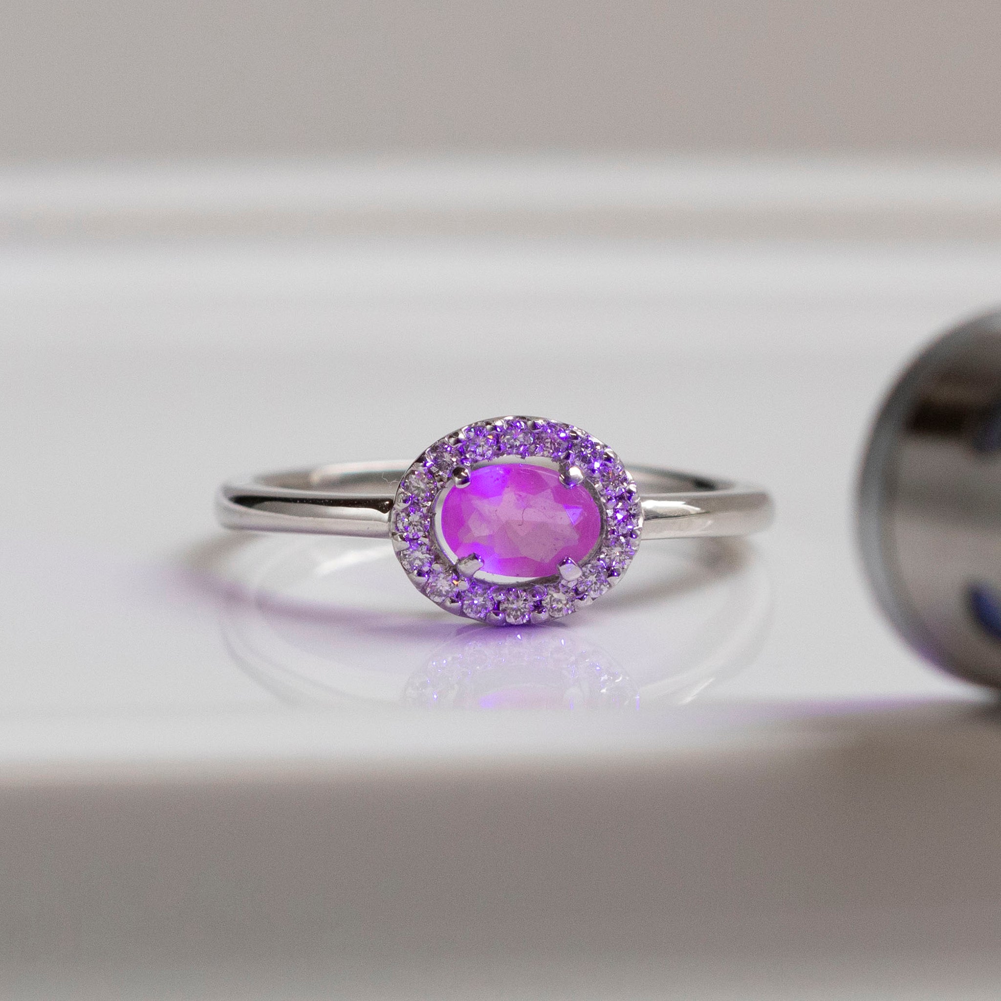 【限定数1】ハックマナイト/ダイヤモンド プラチナリング《25T10229》