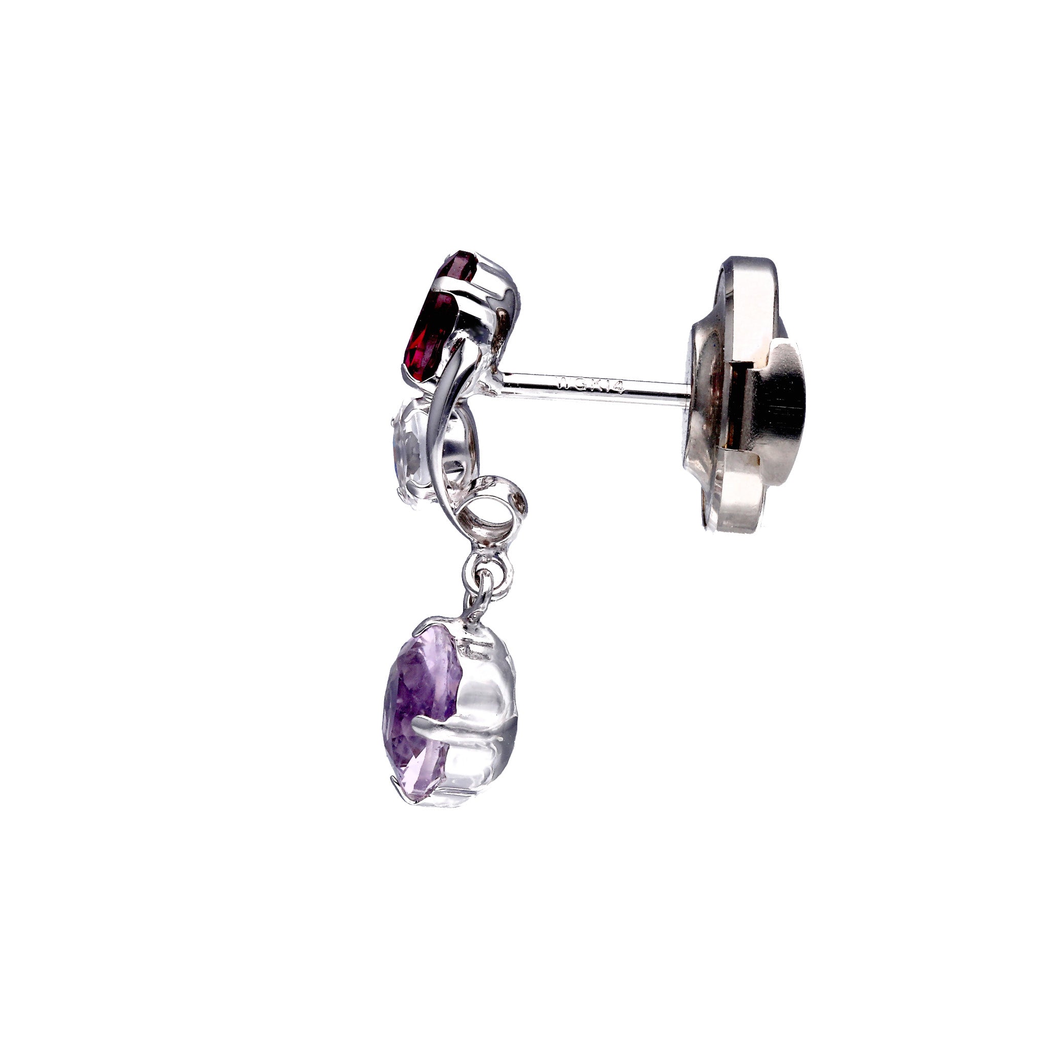 【限定6点】アメシスト/ガーネット K14ブローチ《25T10230》