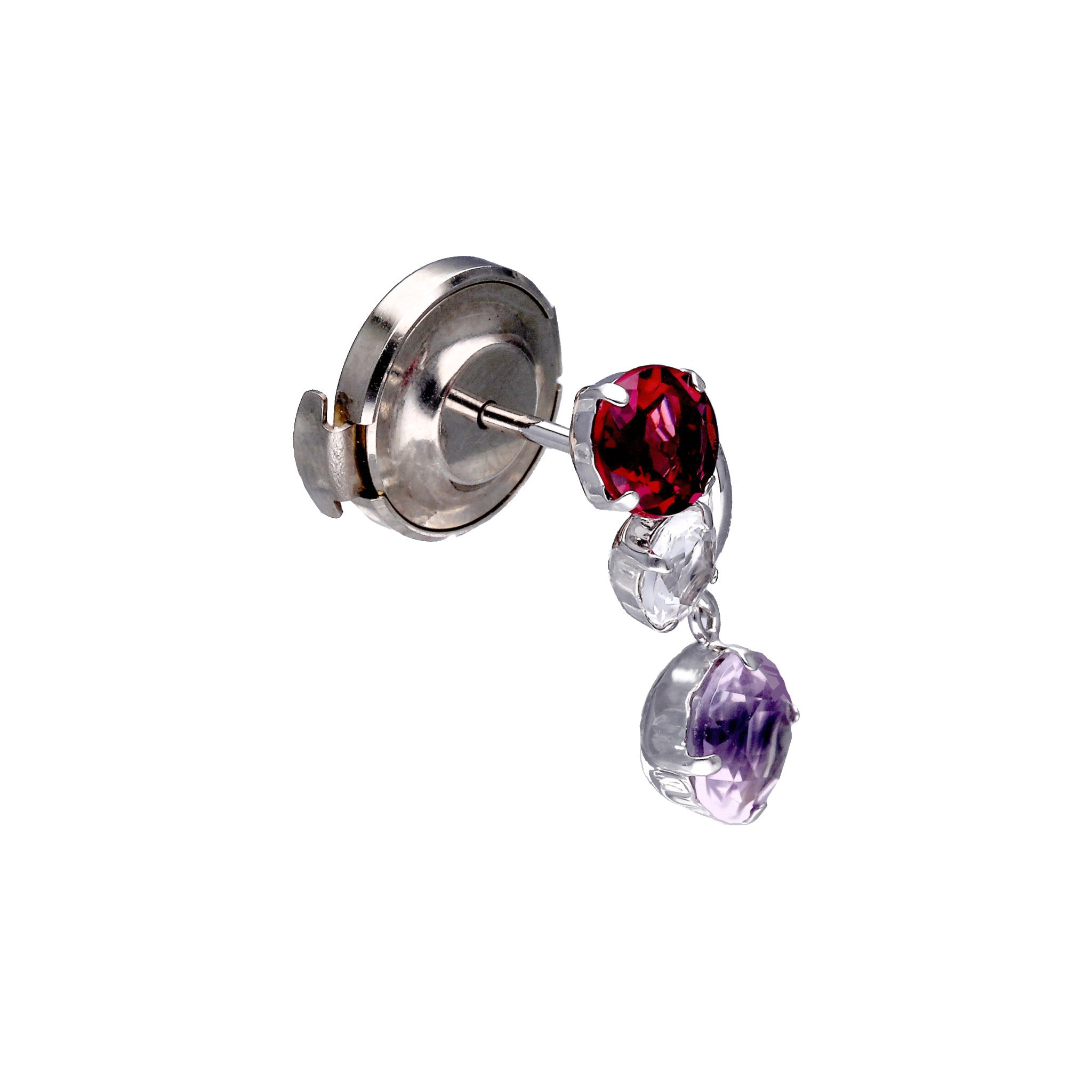 【限定6点】アメシスト/ガーネット K14ブローチ《25T10230》