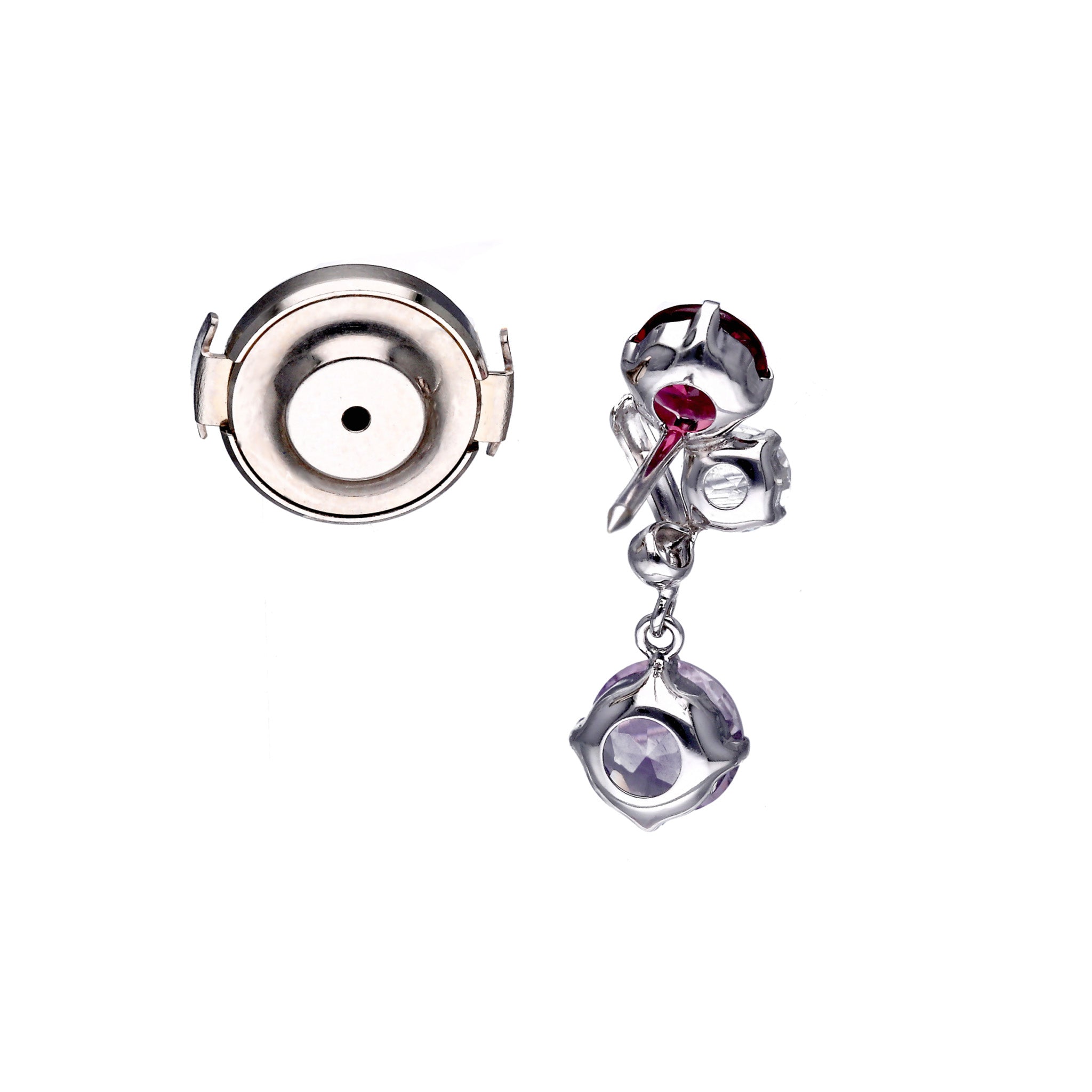 【限定6点】アメシスト/ガーネット K14ブローチ《25T10230》