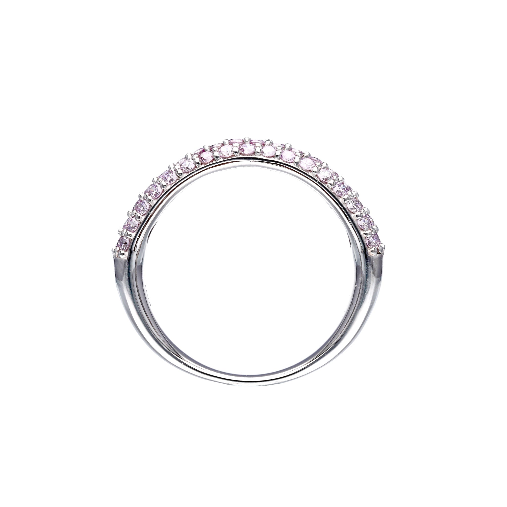 【限定数2】ダイヤモンド プラチナリング(計0.67カラット/ピンク系/パヴェ/鑑別書付)《25T10232》