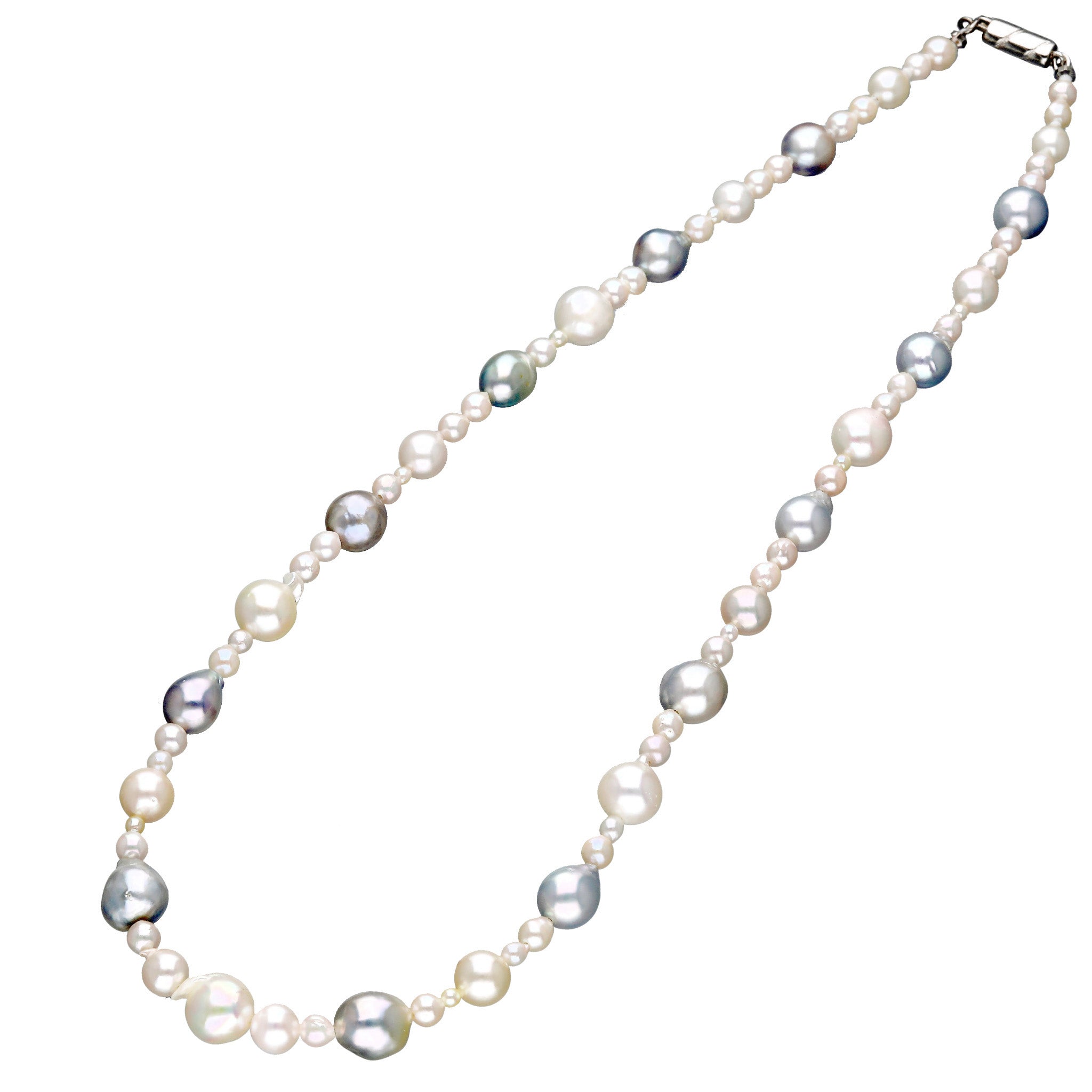 【限定1点】パールネックレス(アコヤ真珠/2~8mm/6月誕生石)《25T10238》