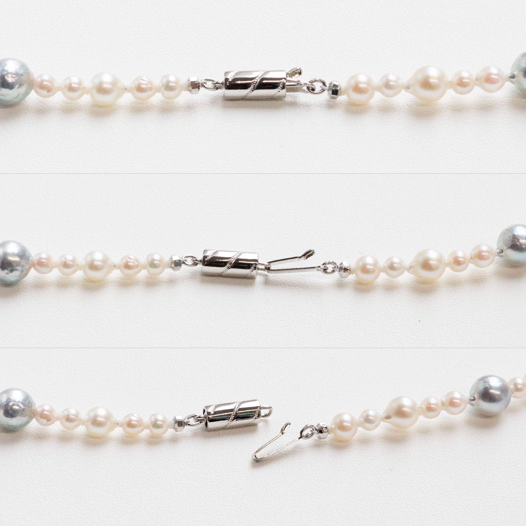 【限定1点】パールネックレス(アコヤ真珠/2~8mm/6月誕生石)《25T10238》