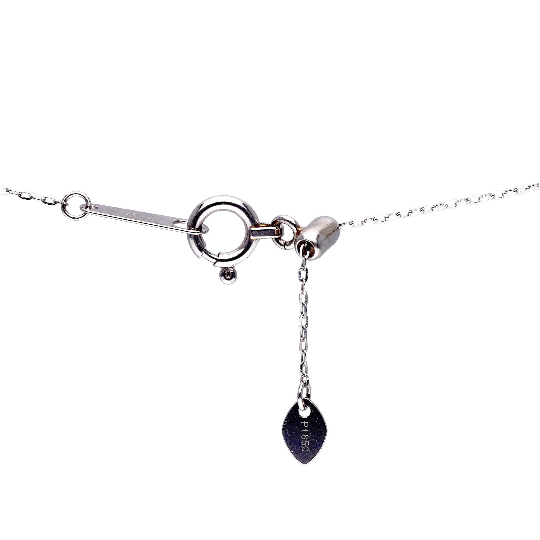 【限定数1】ダイヤモンド プラチナネックレス(ピンク系/4月誕生石)《25T10239》