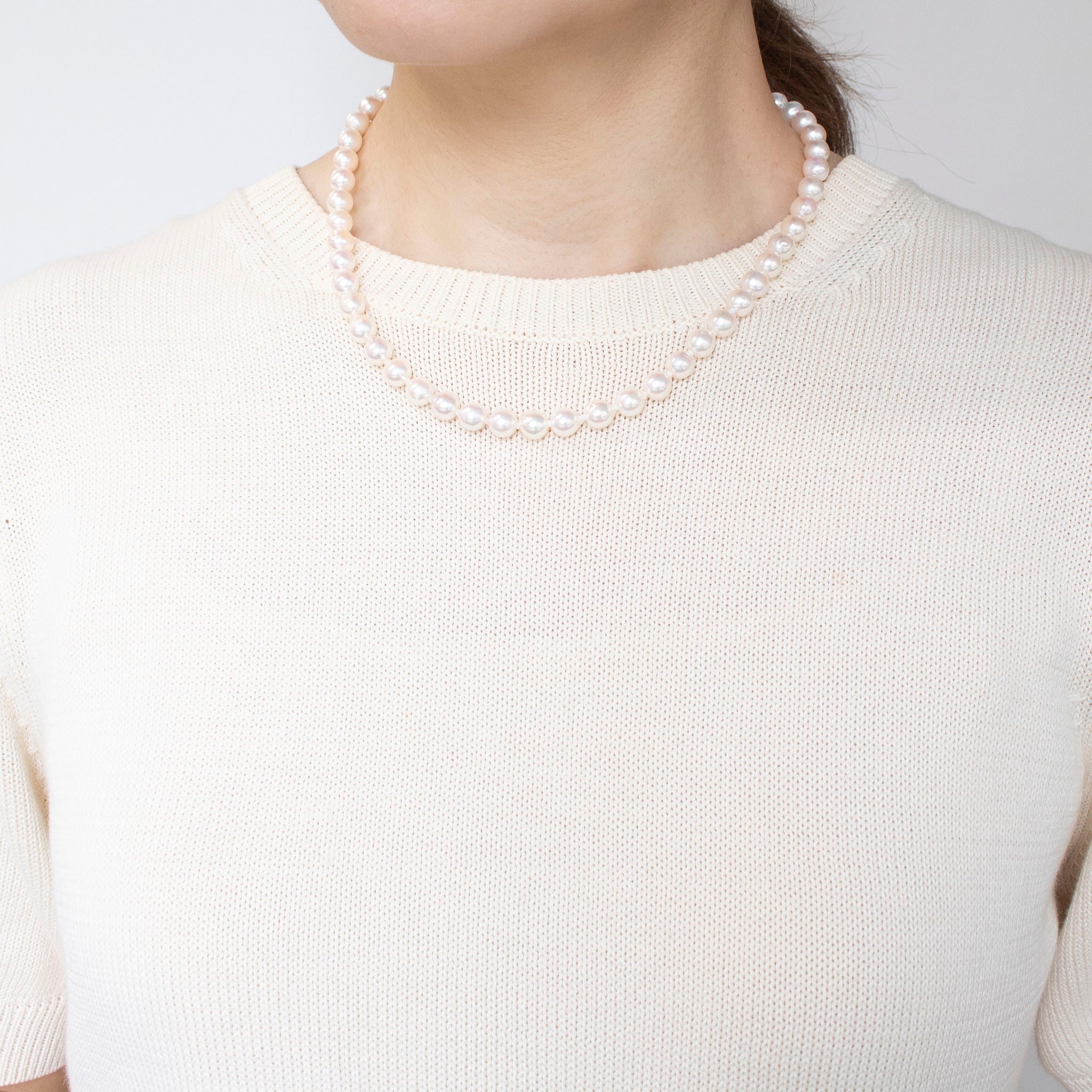 【限定数1】パールネックレス(アコヤ真珠/7mm/6月誕生石)《25T10247》