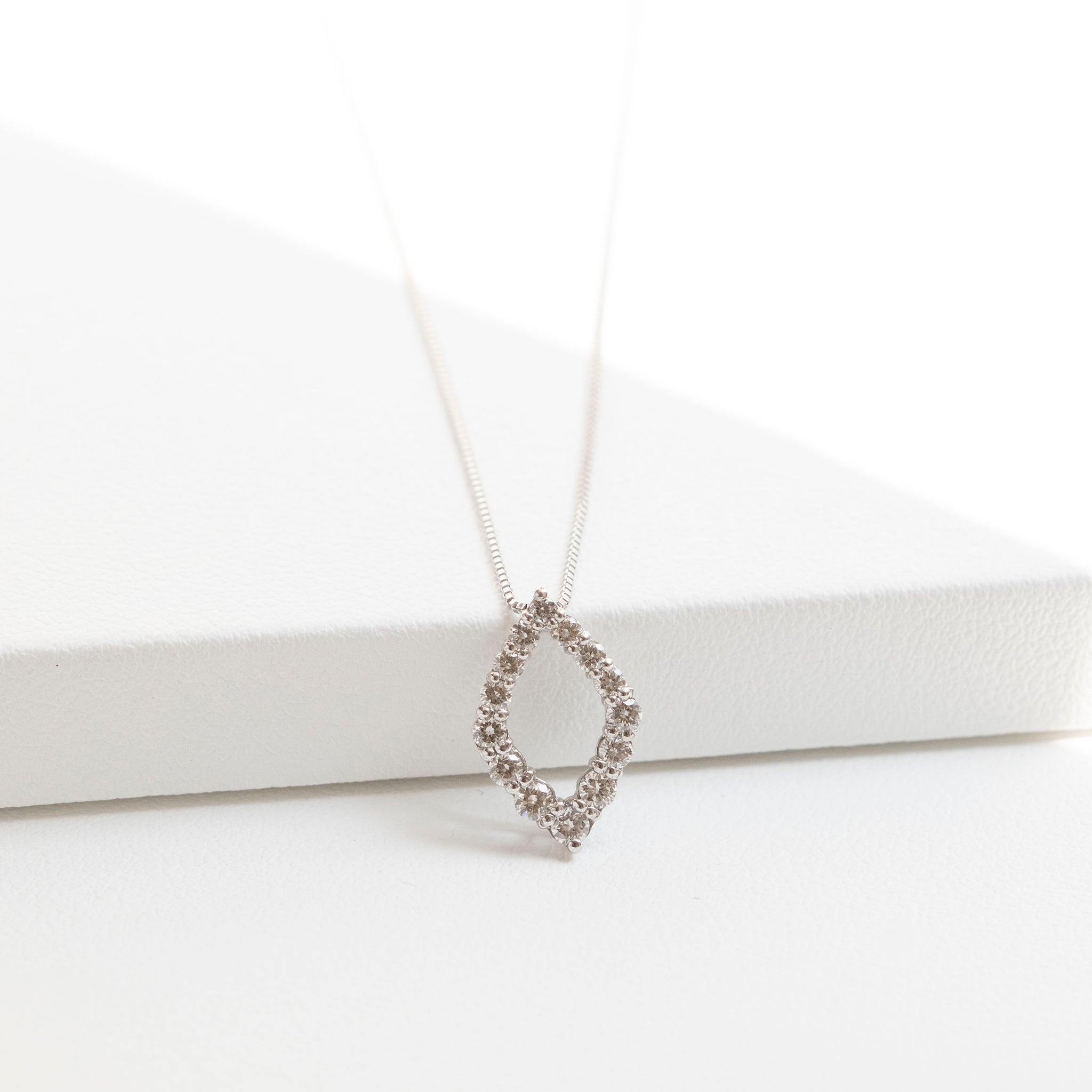 【限定数1】ダイヤモンド プラチナネックレス(4月誕生石)《25T10249》