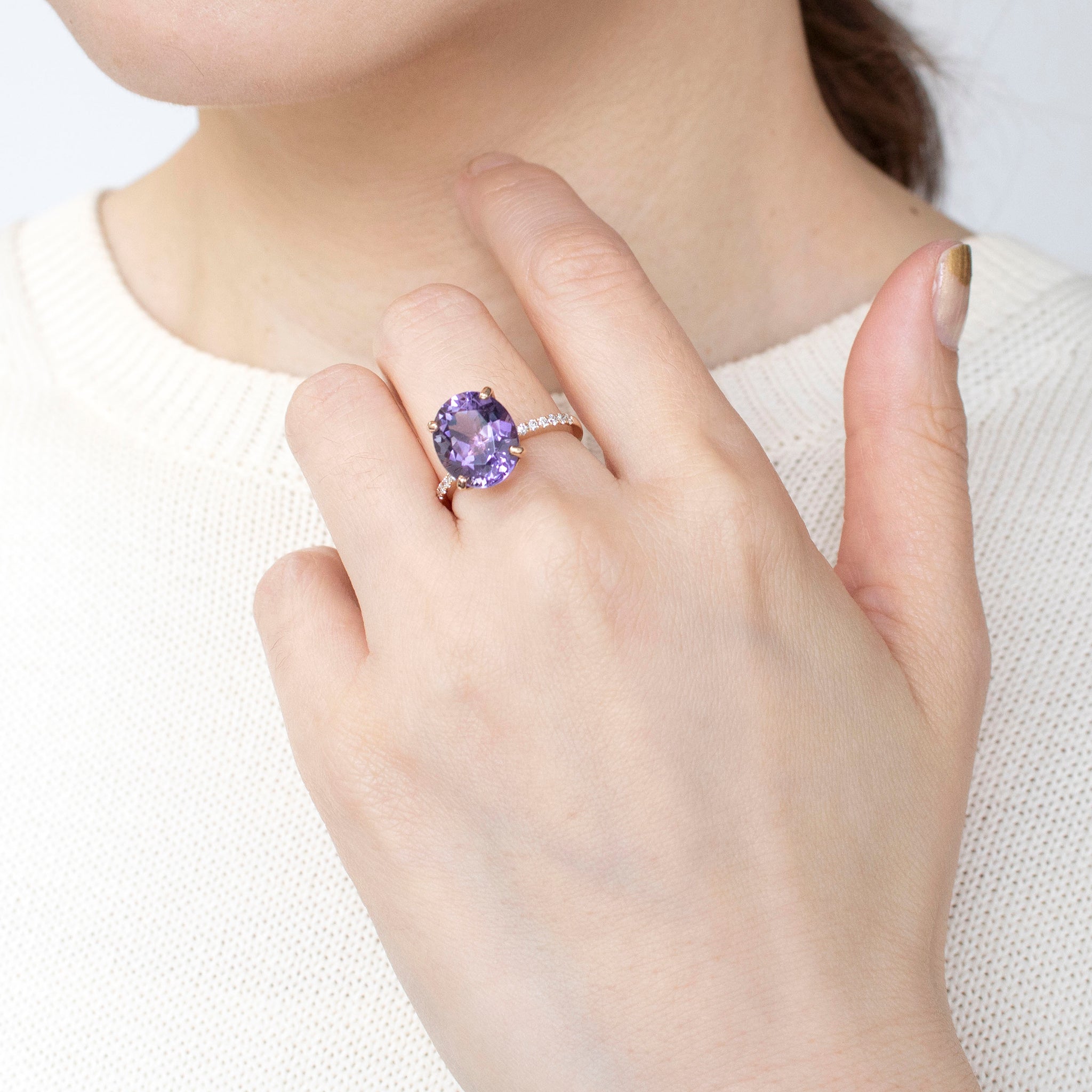 【限定数1】スキャポライト/ダイヤモンド K18リング(4.48カラット/鑑別書付)《25T10251》