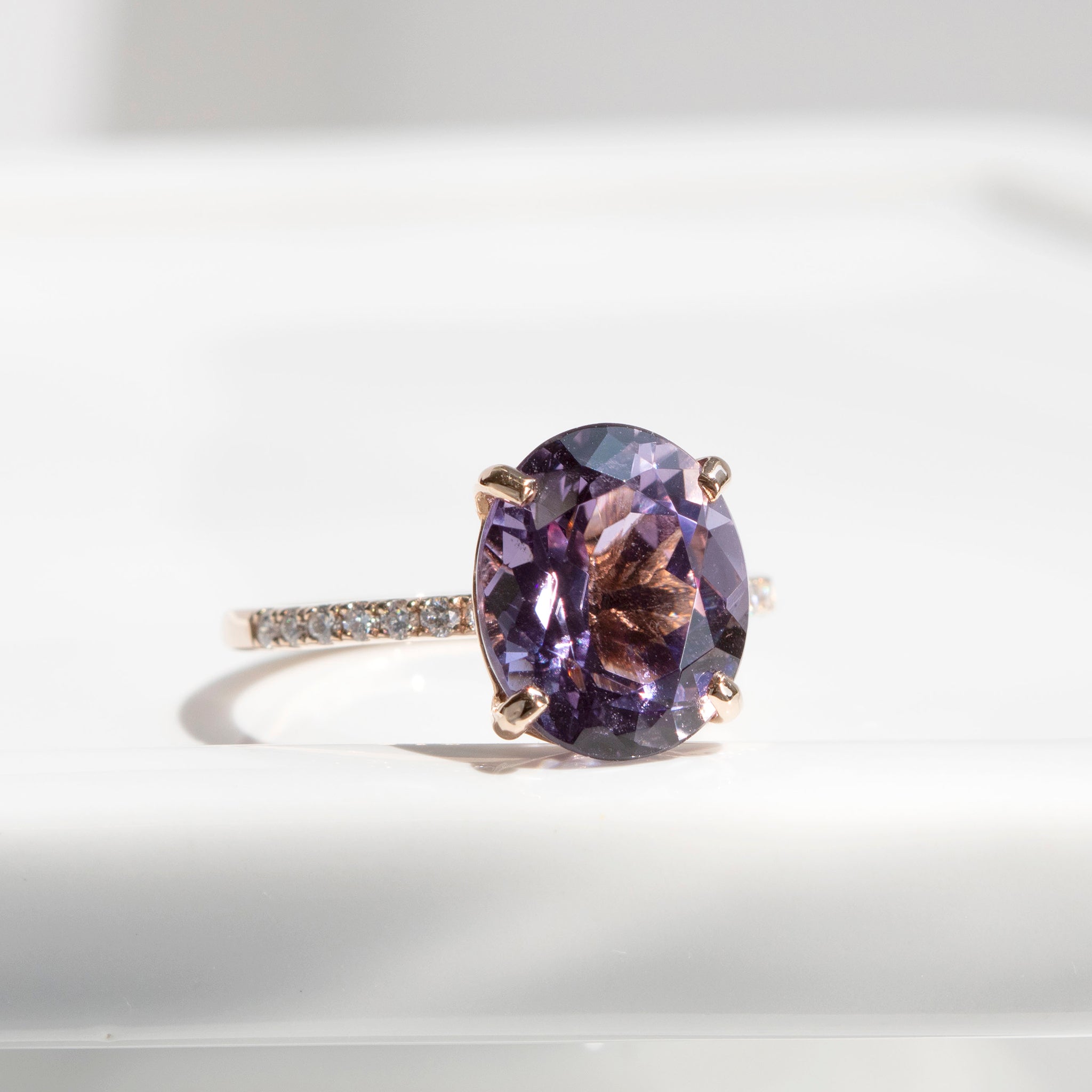 【限定数1】スキャポライト/ダイヤモンド K18リング(4.48カラット/鑑別書付)《25T10251》