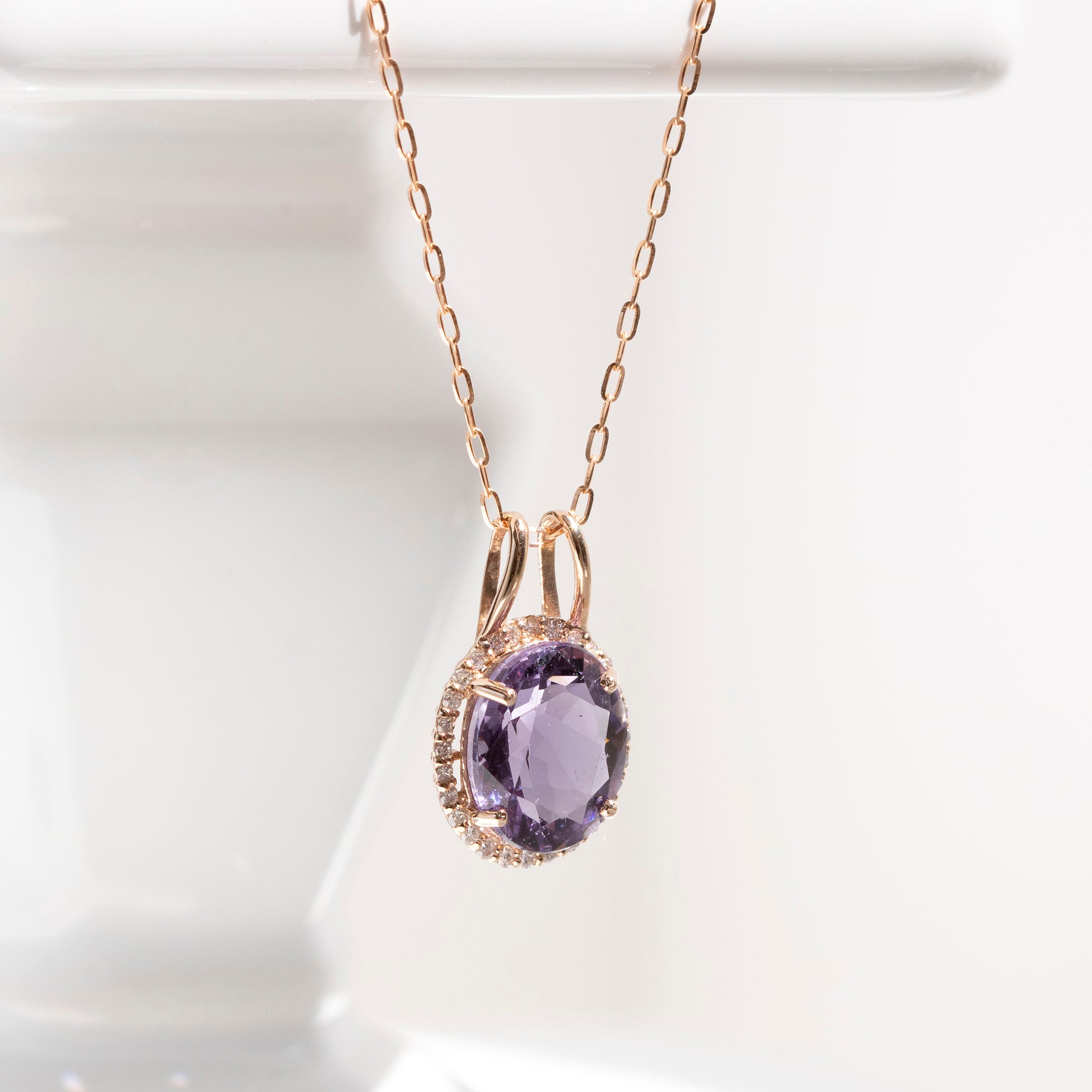 【限定数1】スキャポライト/ダイヤモンド K18ネックレス(3.40カラット/鑑別書付)《25T10252》