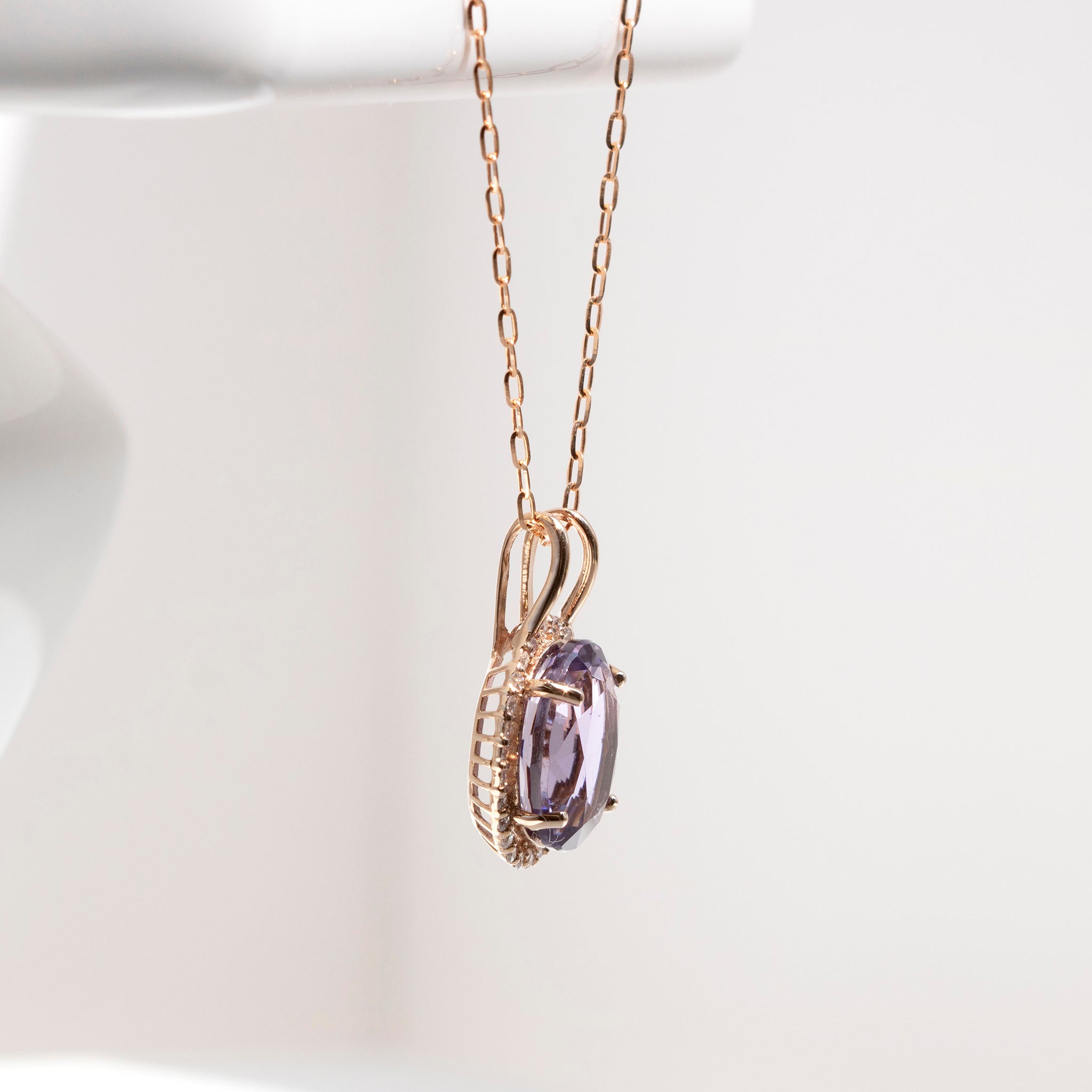 【限定数1】スキャポライト/ダイヤモンド K18ネックレス(3.40カラット/鑑別書付)《25T10252》