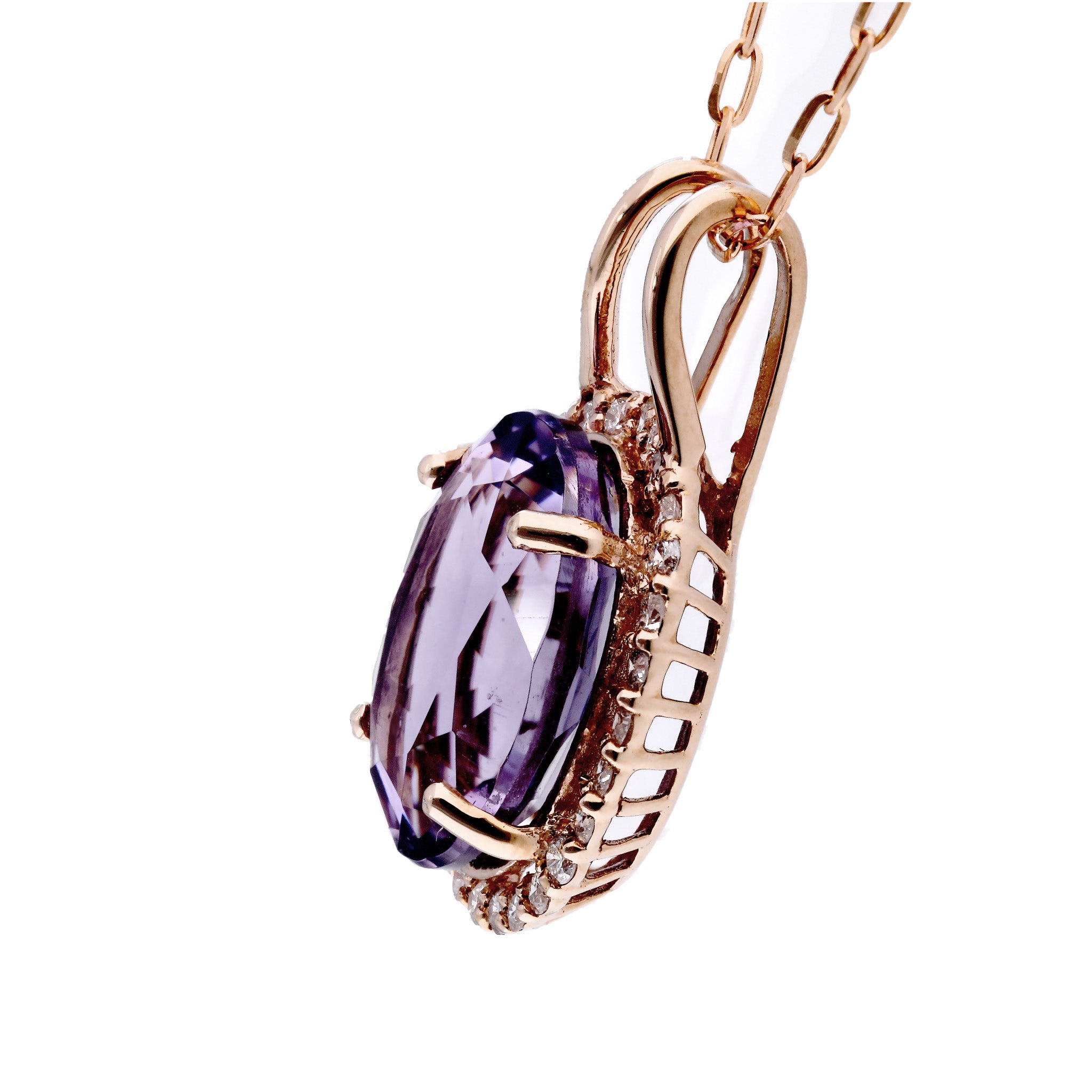 【限定数1】スキャポライト/ダイヤモンド K18ネックレス(3.40カラット/鑑別書付)《25T10252》