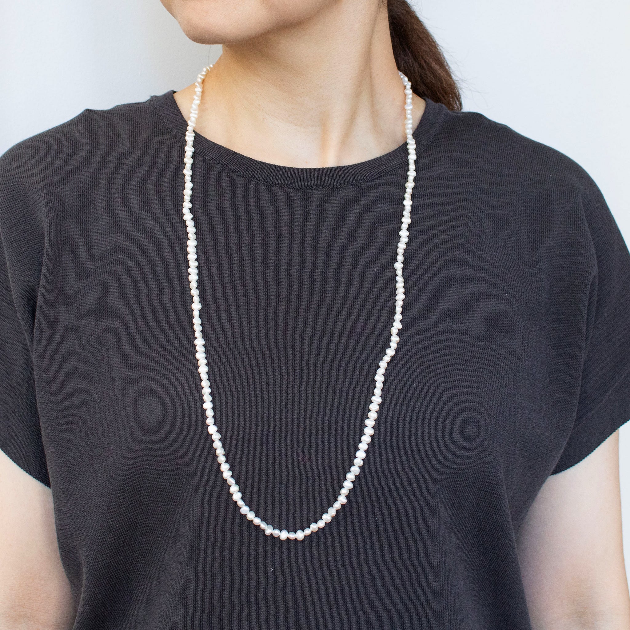 【限定5点】ラピスラズリ/パール K18ネックレス(淡水真珠/ロング/80cm)《25T10276》