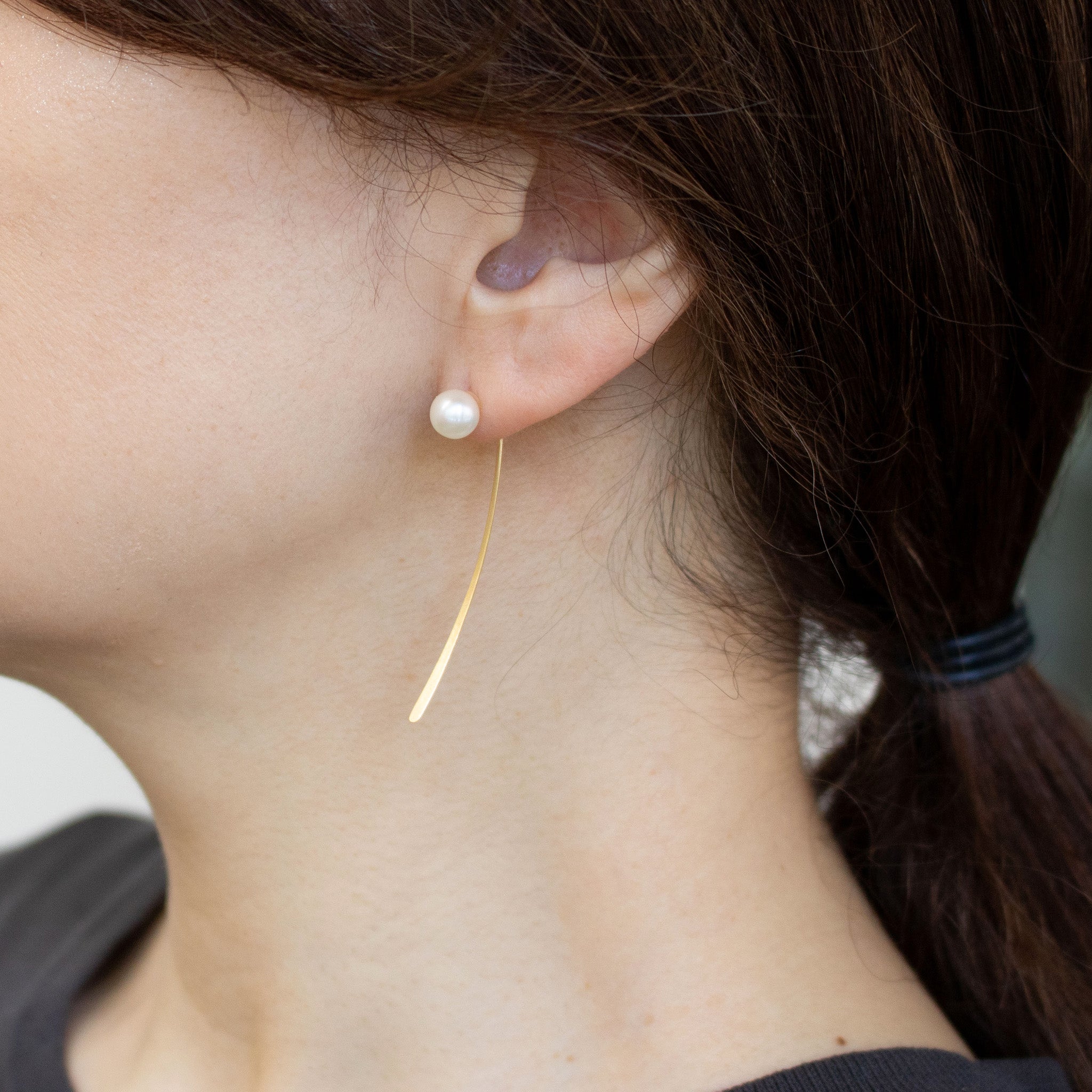 【限定1点】パール/K18ピアス(淡水真珠/6月誕生石)《25T10287》