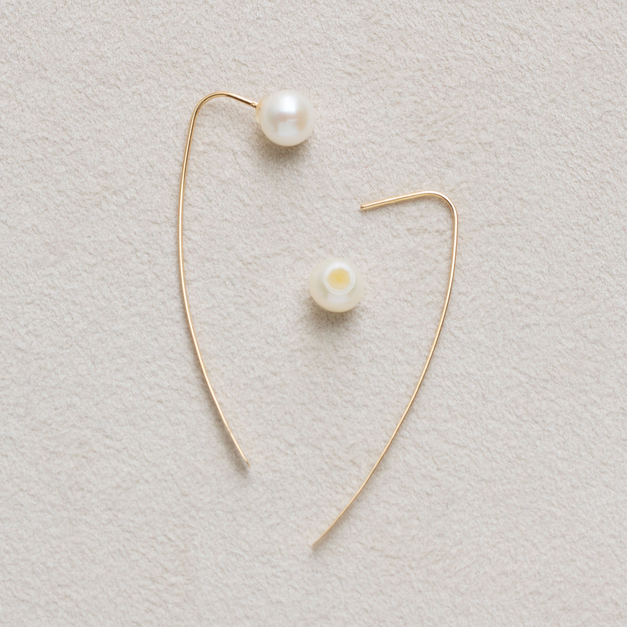 【限定1点】パール/K18ピアス(淡水真珠/6月誕生石)《25T10287》