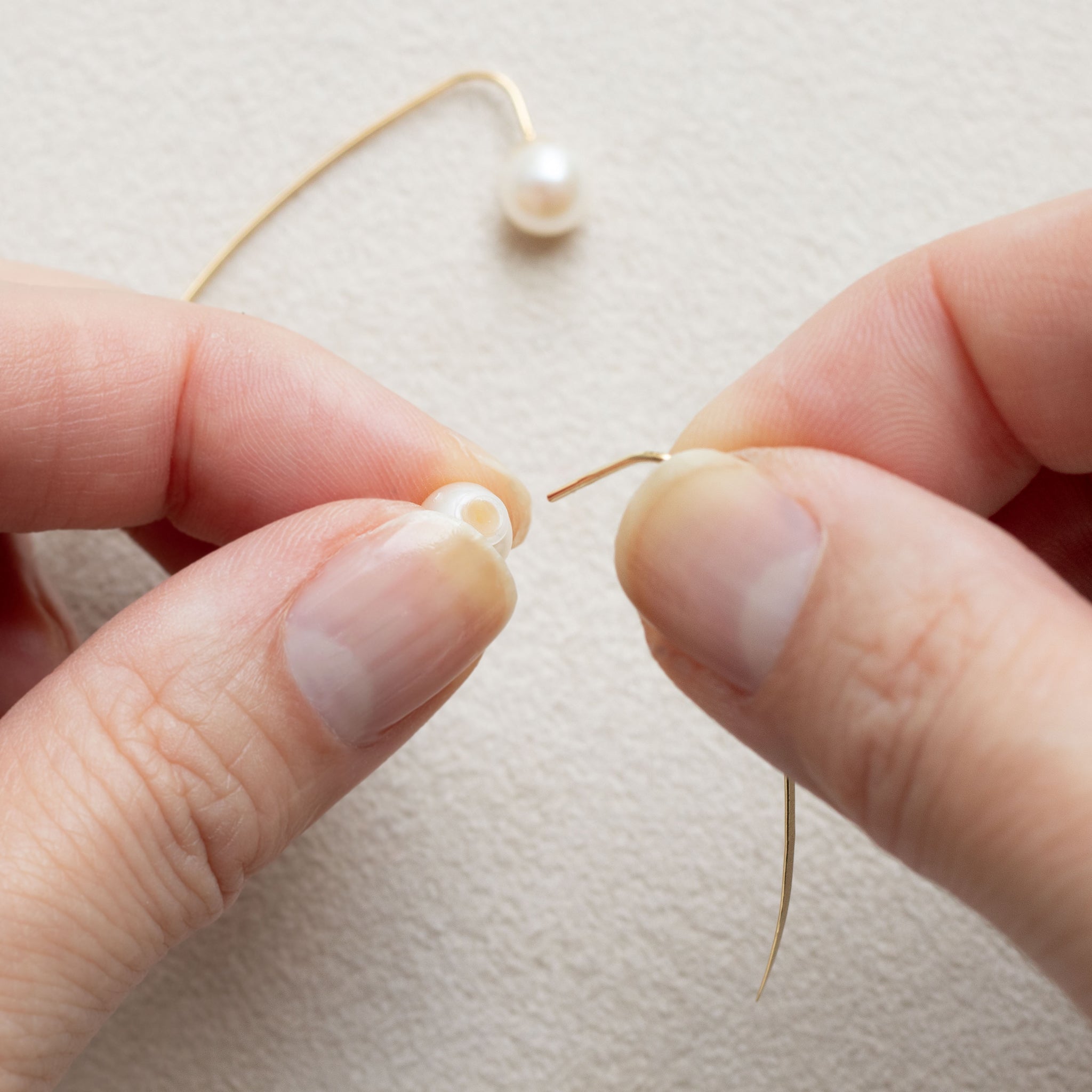 【限定1点】パール/K18ピアス(淡水真珠/6月誕生石)《25T10287》