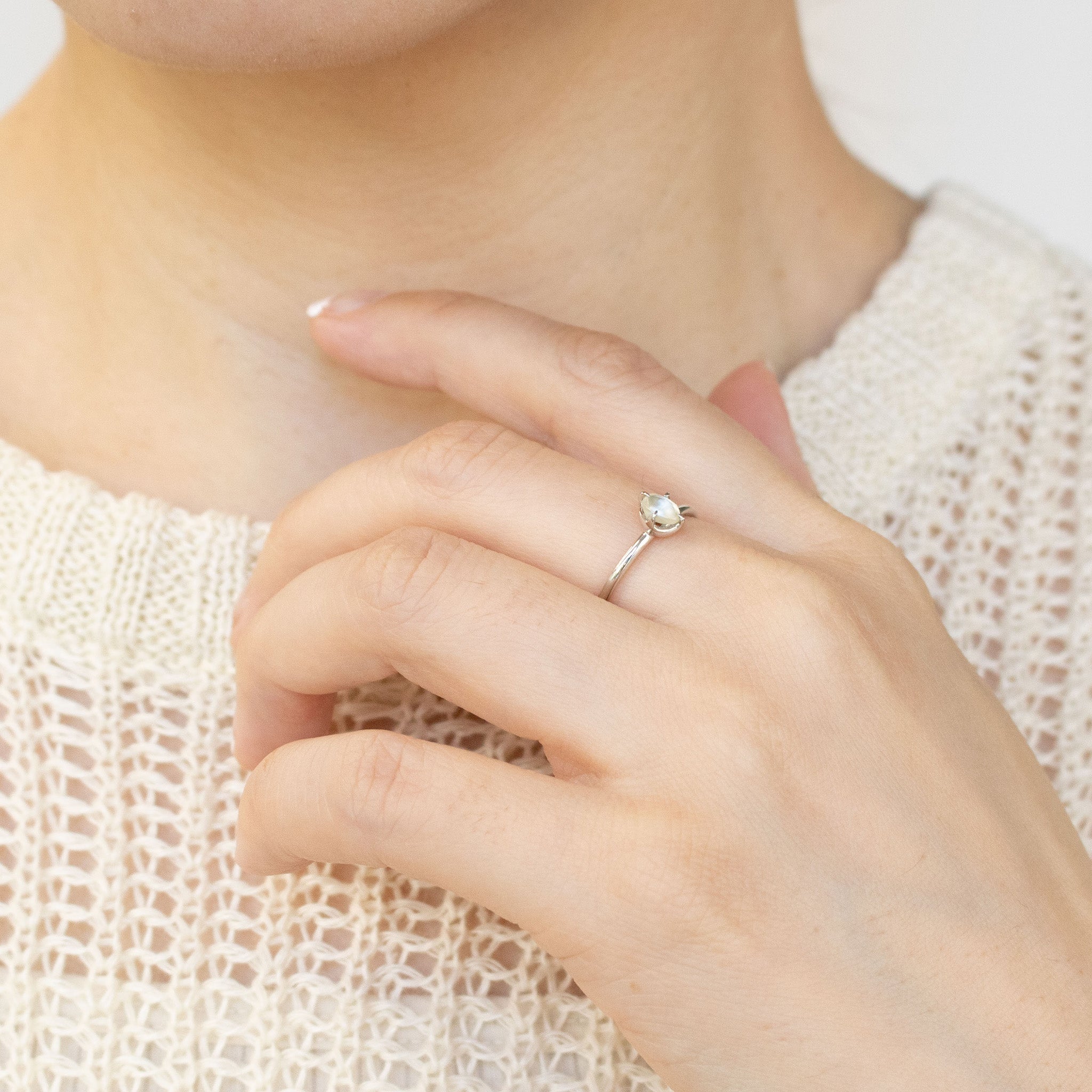 【限定1点】ダイヤモンド プラチナリング(4月誕生石)《25T10291》