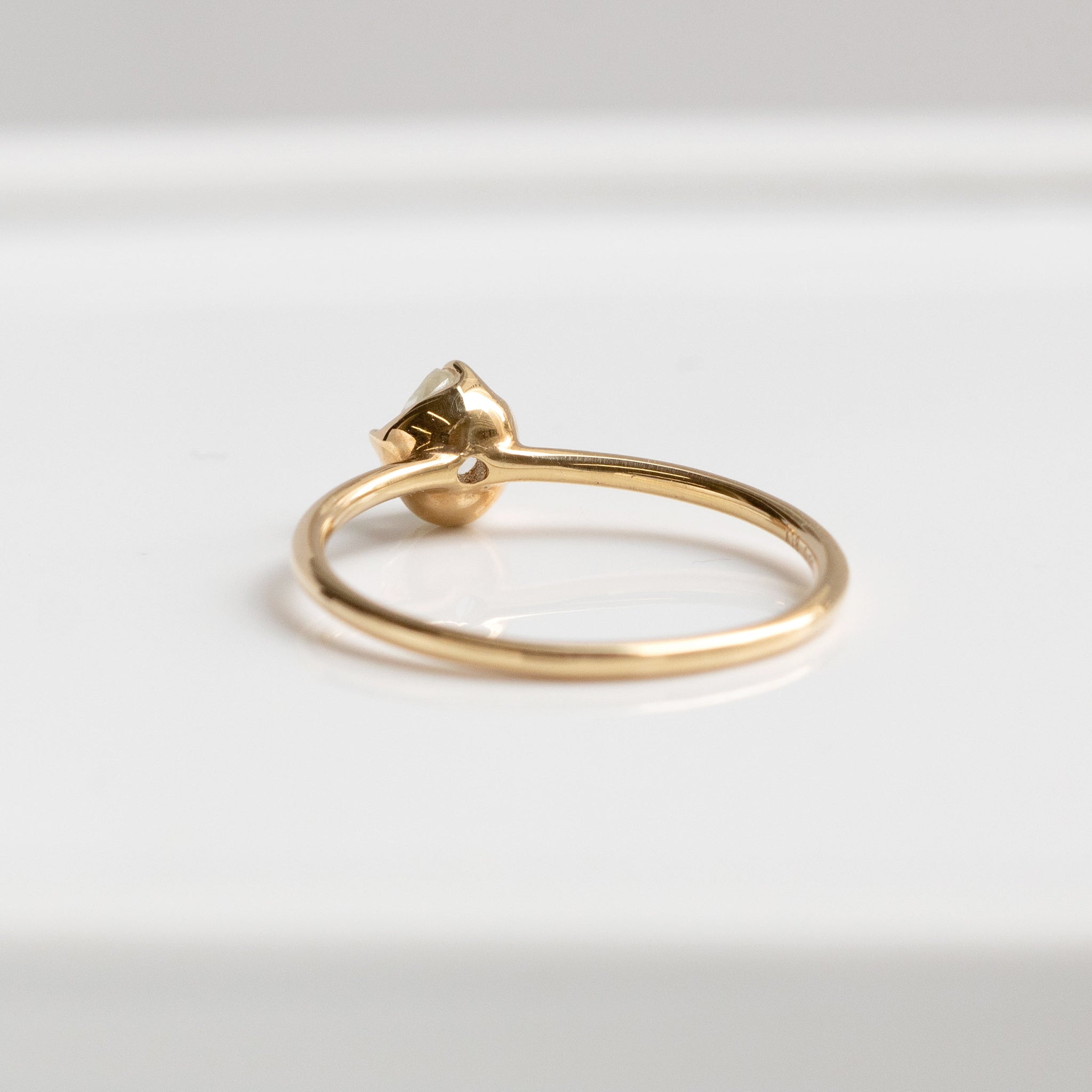 【限定1点】ダイヤモンド K18リング(4月誕生石)《25T10292》