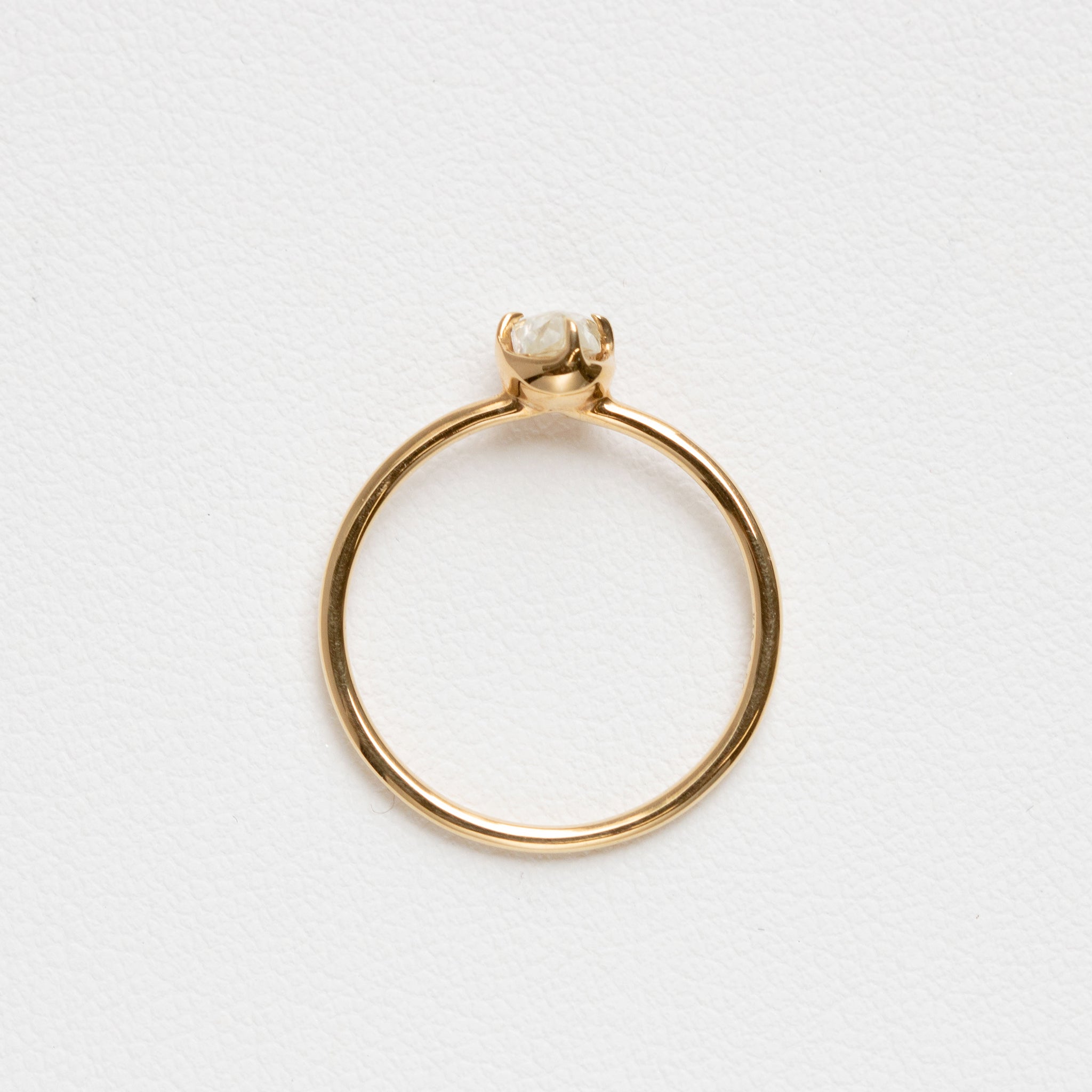 【限定1点】ダイヤモンド K18リング(4月誕生石)《25T10292》