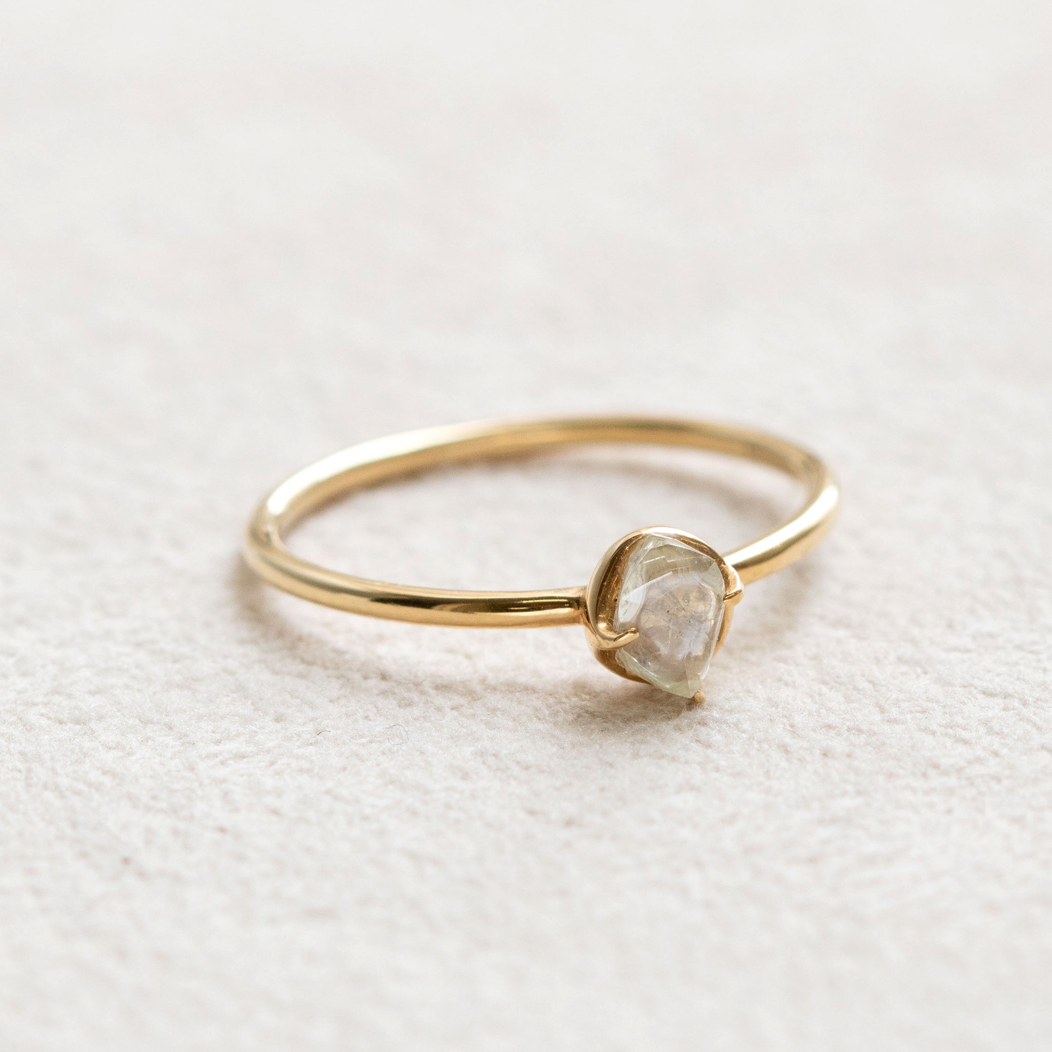 【限定1点】ダイヤモンド K18リング(4月誕生石)《25T10292》