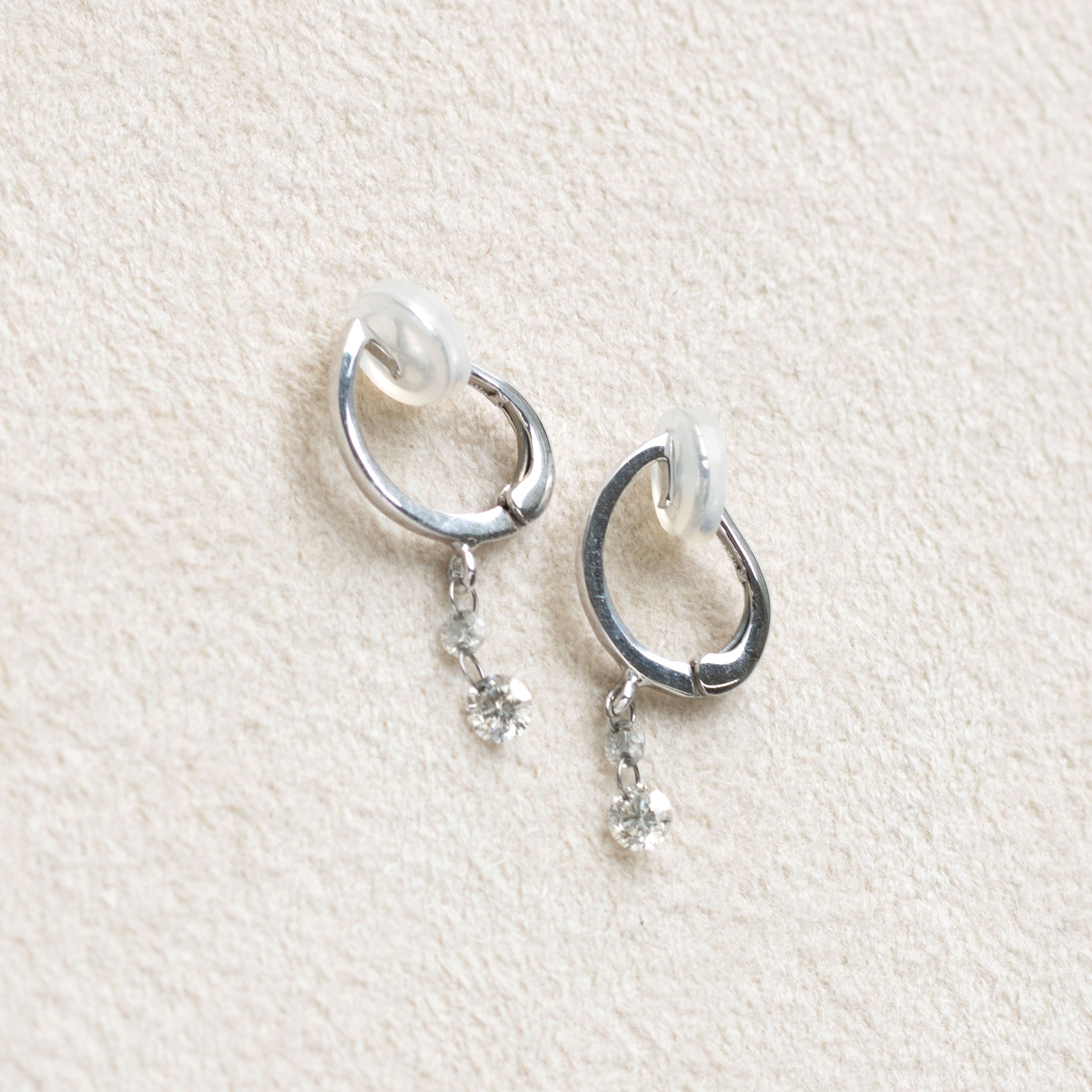 【限定2点】ダイヤモンド K18リング(レーザーホール/4月誕生石)《25T10293》