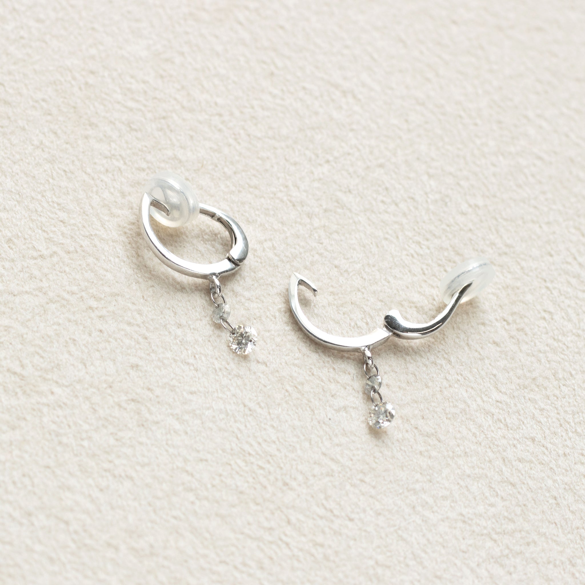 【限定2点】ダイヤモンド K18リング(レーザーホール/4月誕生石)《25T10293》