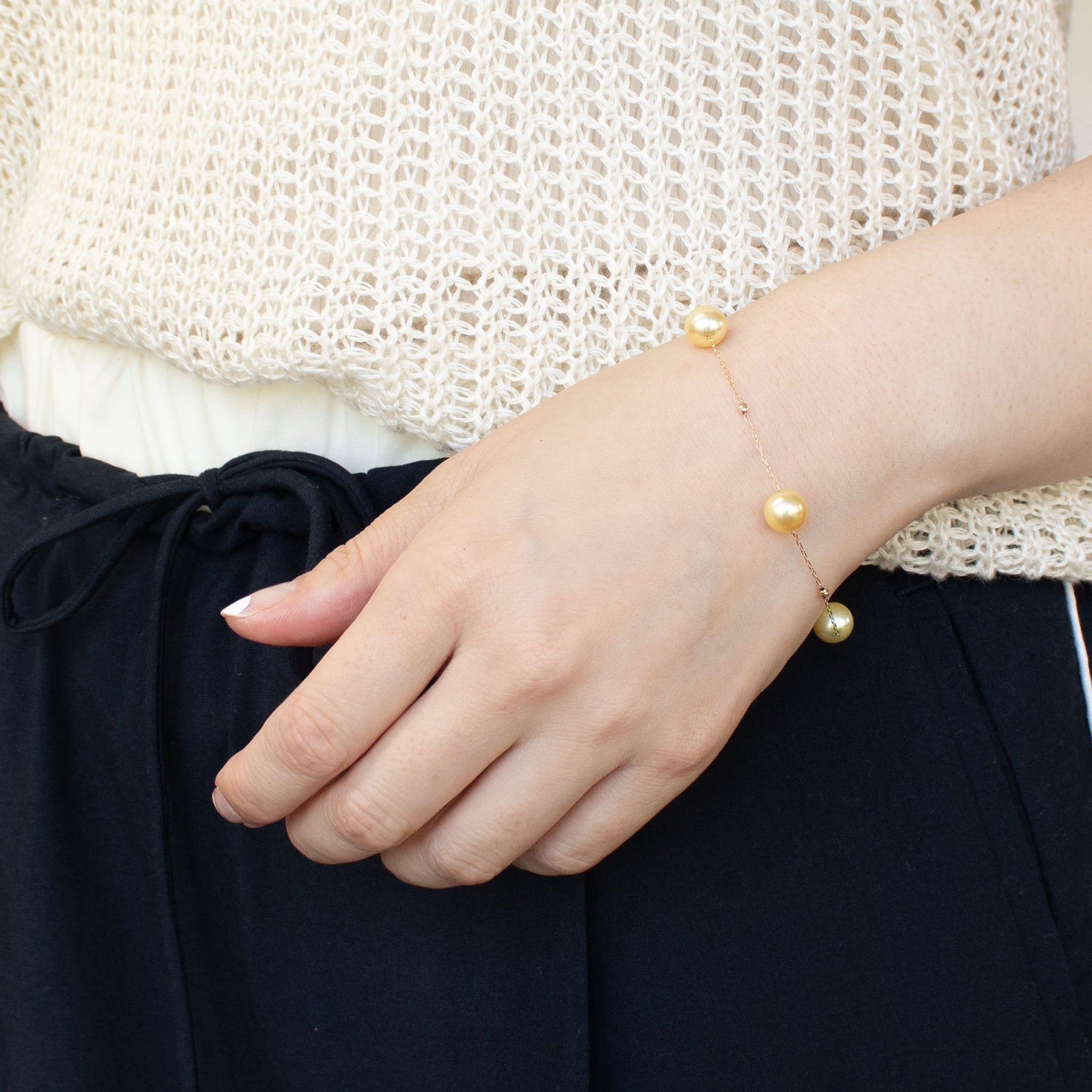 【限定1点】パール K18ブレスレット(アコヤ真珠/6月誕生石)《25T10296》