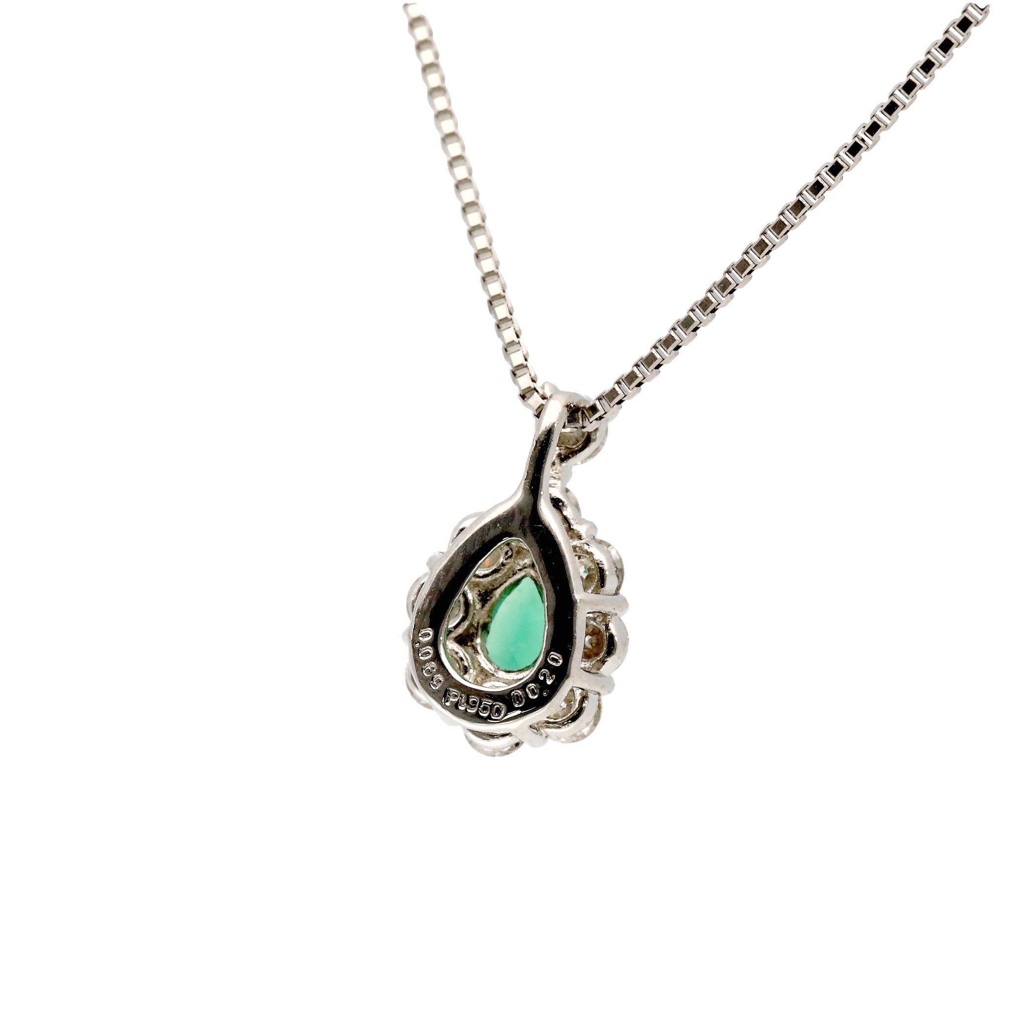 【限定1点】グリーンアウイナイト/ダイヤモンド プラチナネックレス(鑑別書付)《25T10304》