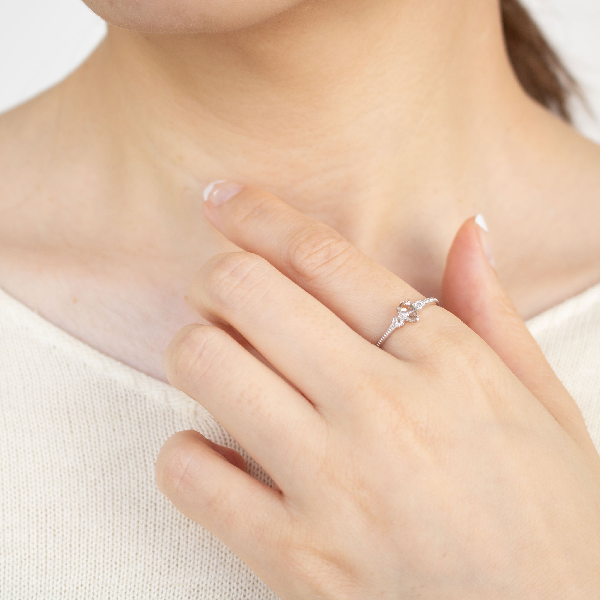 【限定1点】アキシナイト/ダイヤモンド プラチナリング(鑑別書付)《25T10305》