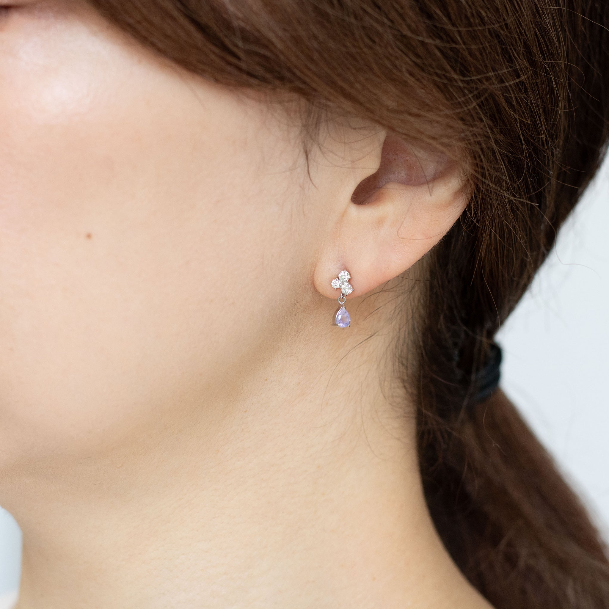 【限定1点】ハックマナイト/ダイヤモンド プラチナピアス《25T10315》