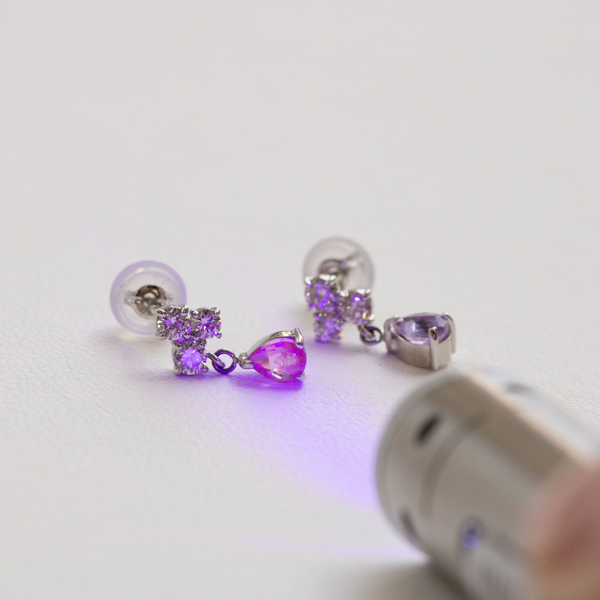 【限定1点】ハックマナイト/ダイヤモンド プラチナピアス《25T10315》