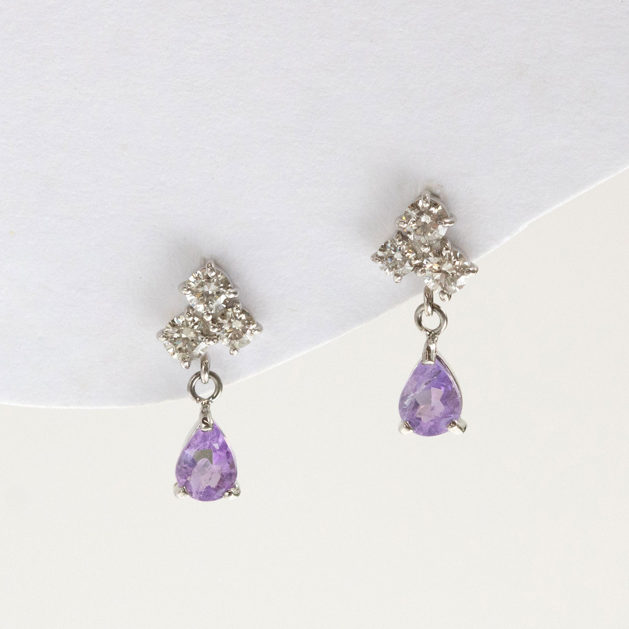 【限定1点】ハックマナイト/ダイヤモンド プラチナピアス《25T10315》