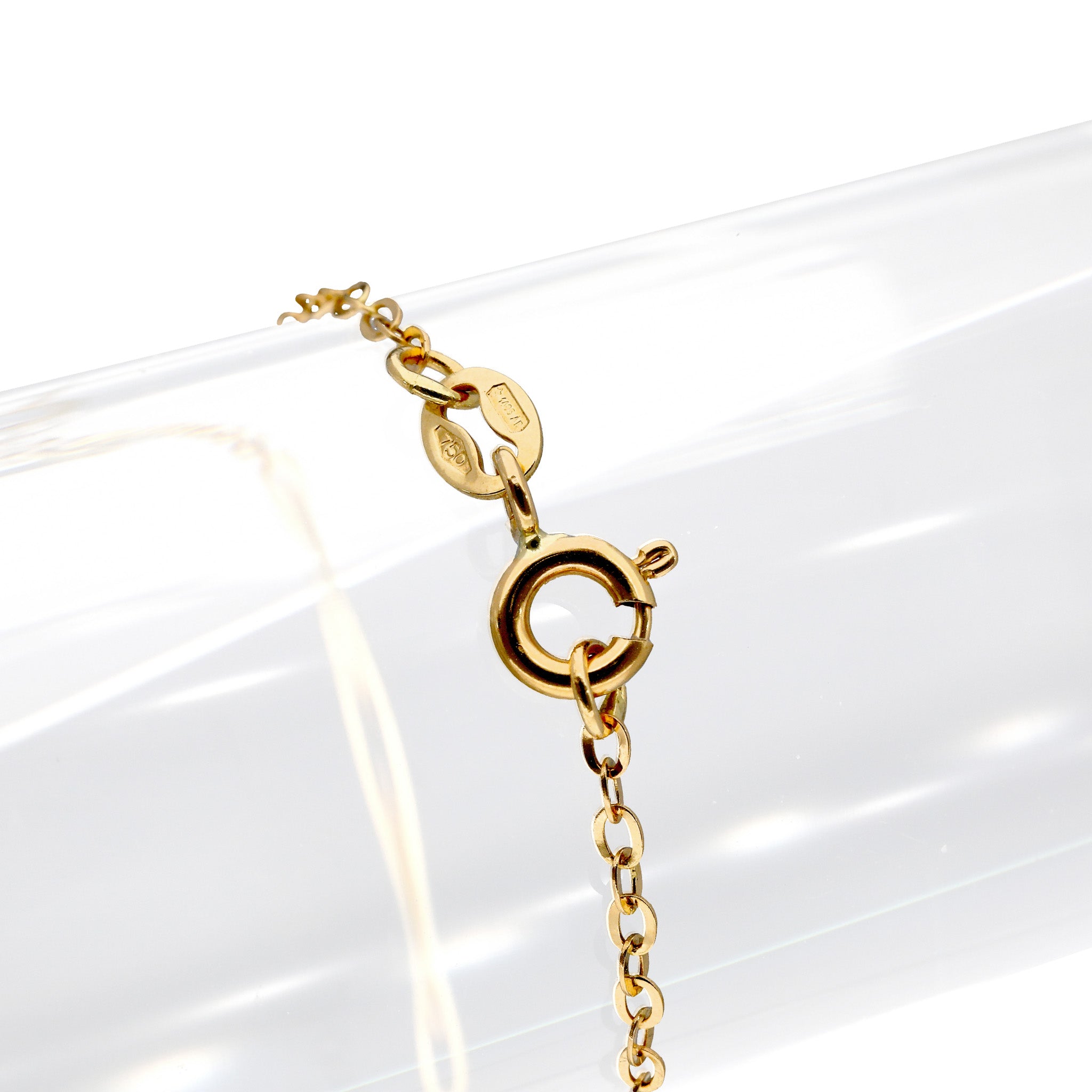 K18ブレスレット(コンビカラー/イタリア製)《25T10321》