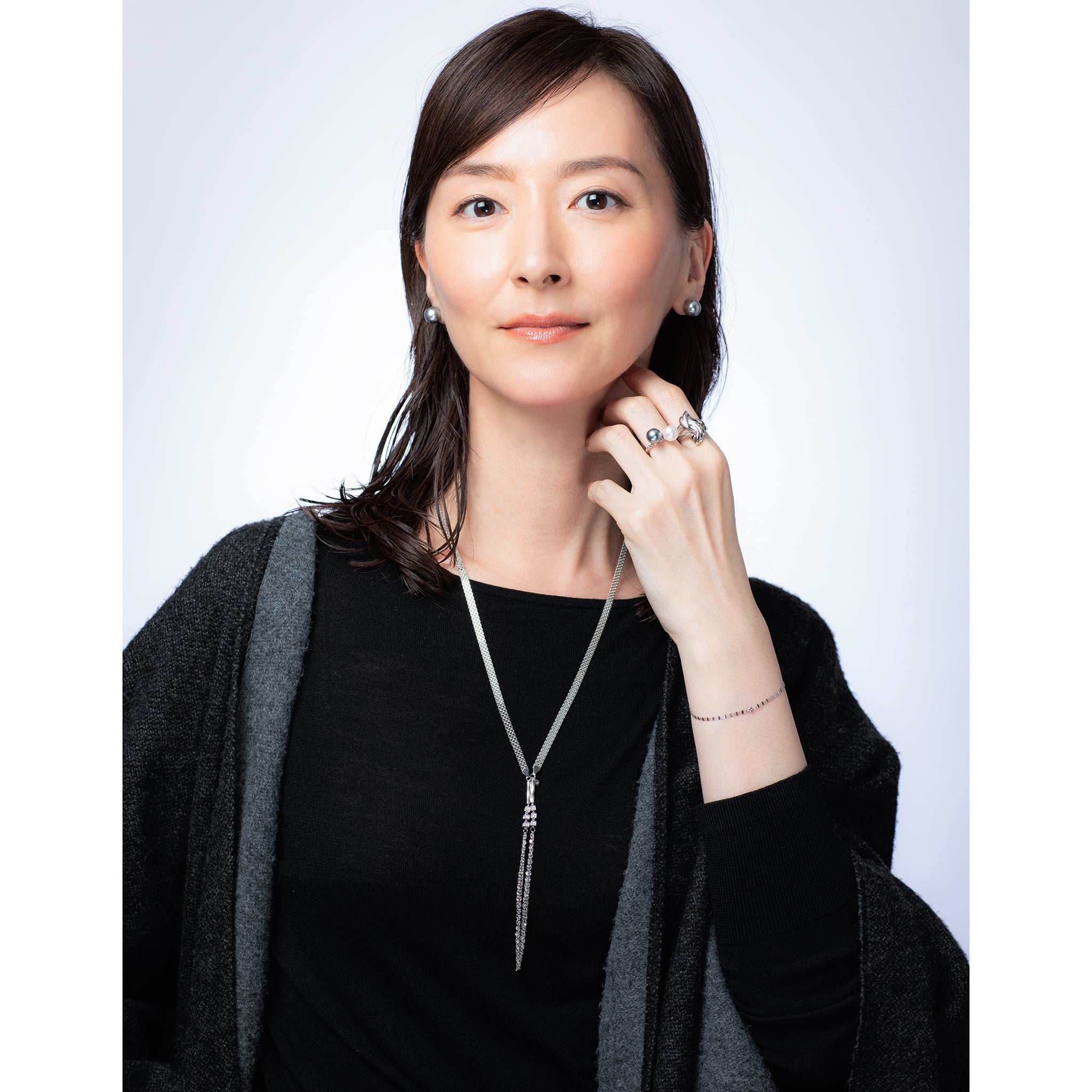 ダイヤモンド プラチナブレスレット(4月誕生石)《25V00305》