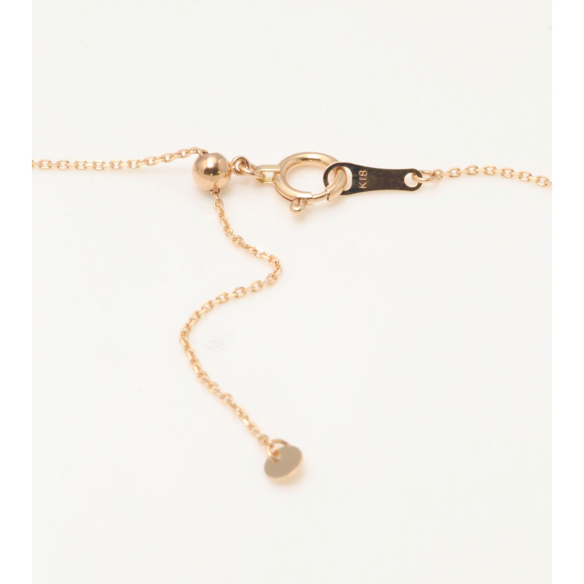 パール/ピンクサファイア K18ネックレス(アコヤ真珠/ヒイラギモチーフ/6月誕生石/鑑別書付)《25V00407》