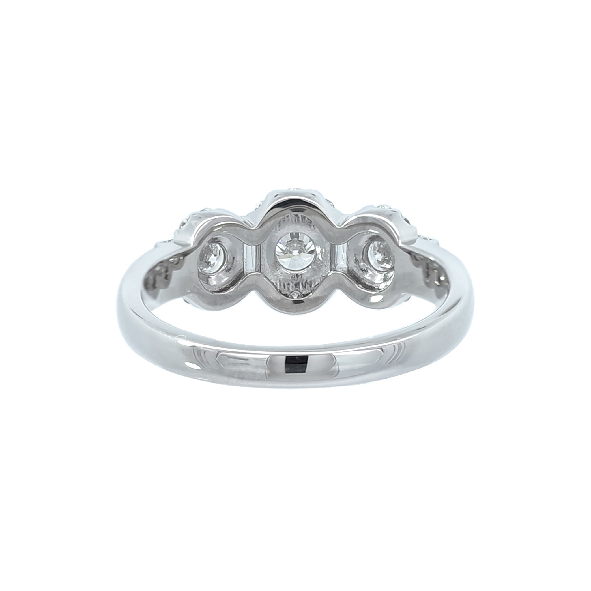 ダイヤモンド プラチナリング(0.2カラット/Gカラー/SIクラス/GOOD/4月誕生石/グレーディングレポート付)《25V00908》