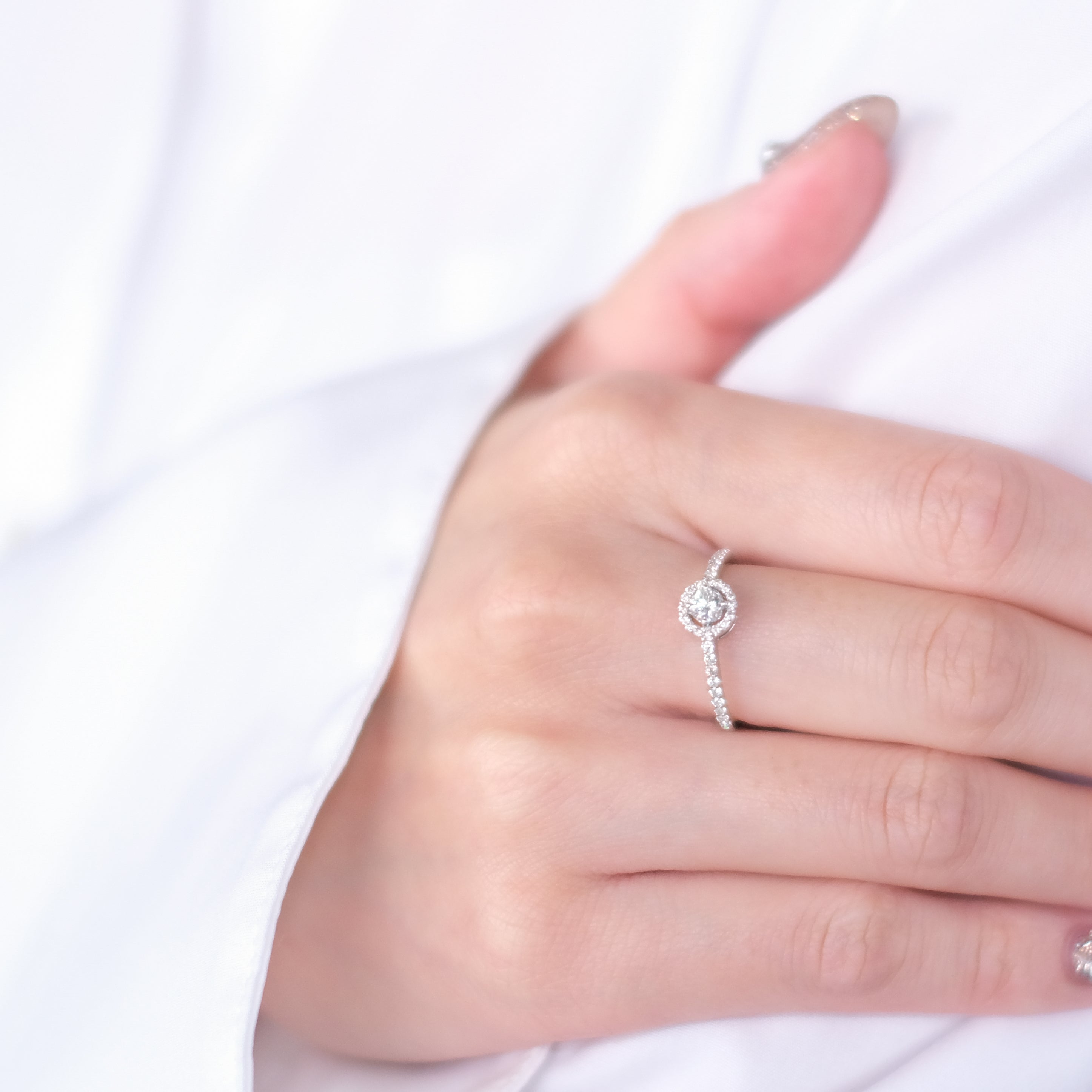 【限定3点】ダイヤモンド プラチナリング(0.2カラット/Dカラー/FL/3EX/4月誕生石/グレーディングレポート付)《25V01101》