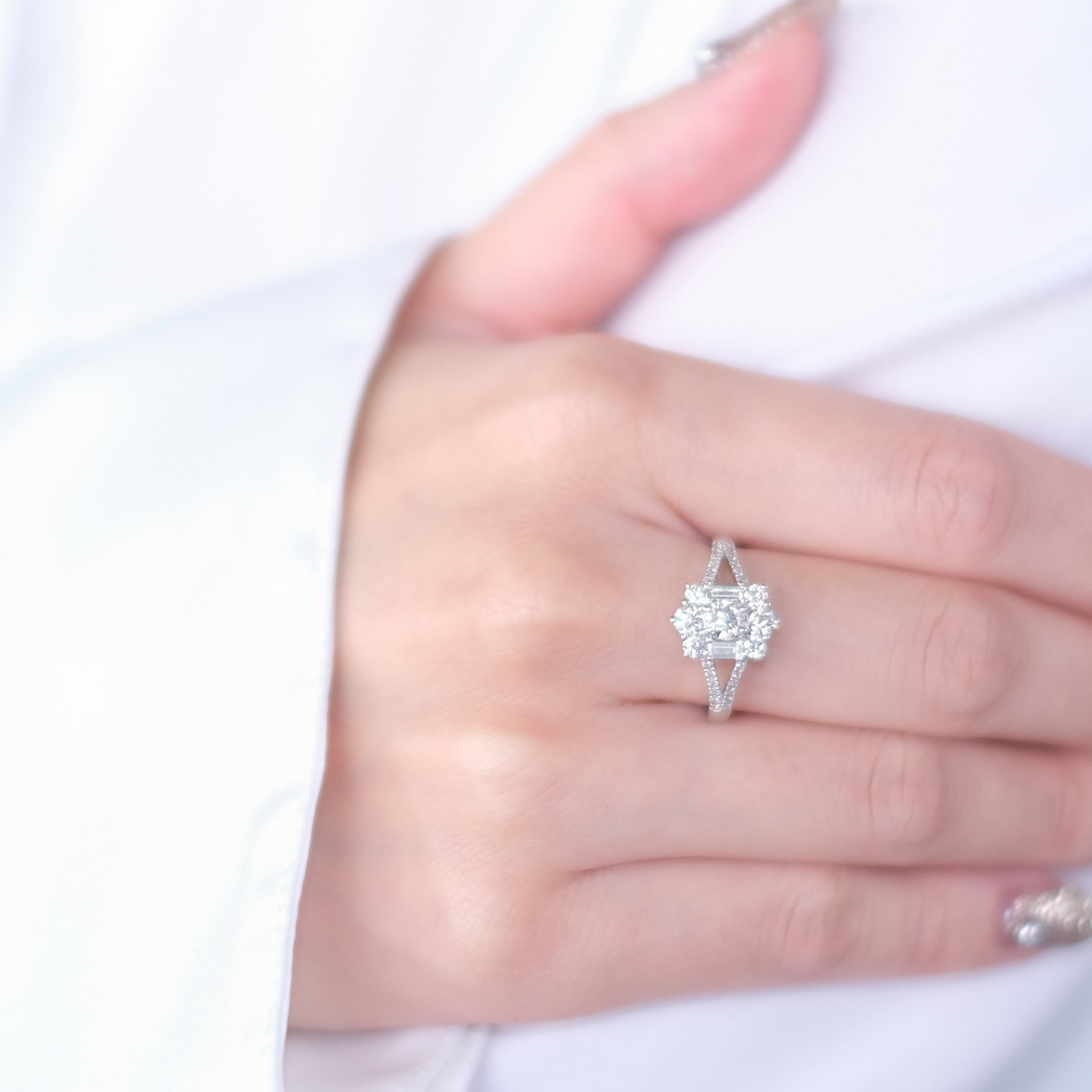 【限定5点】ダイヤモンド プラチナリング(0.3カラット/Dカラー/FL/3EX/4月誕生石/グレーディングレポート付)《25V01103》