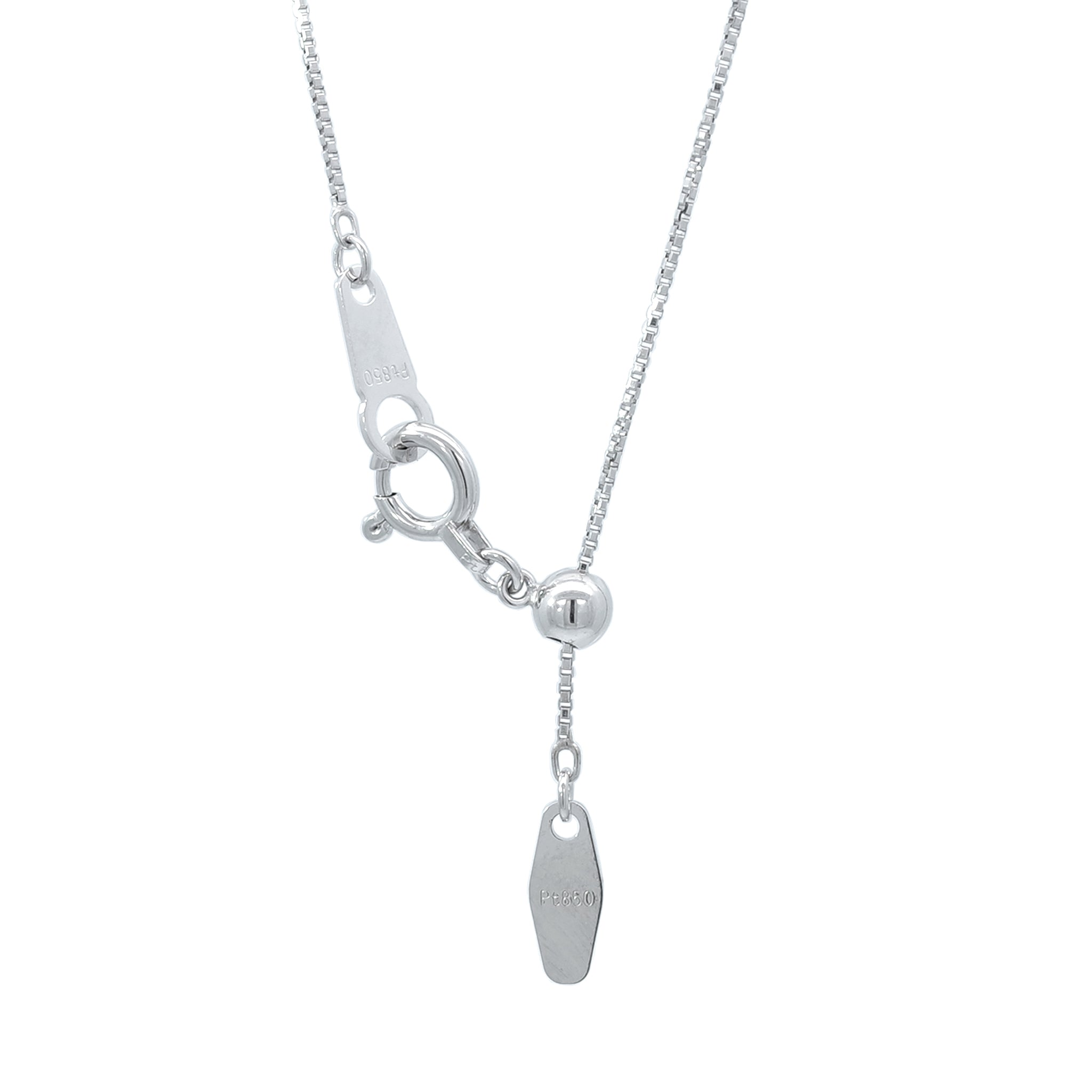 ダイヤモンド プラチナネックレス(0.4カラット/Dカラー/SIクラス/EX/4月誕生石/グレーディングレポート付)《25V01108》