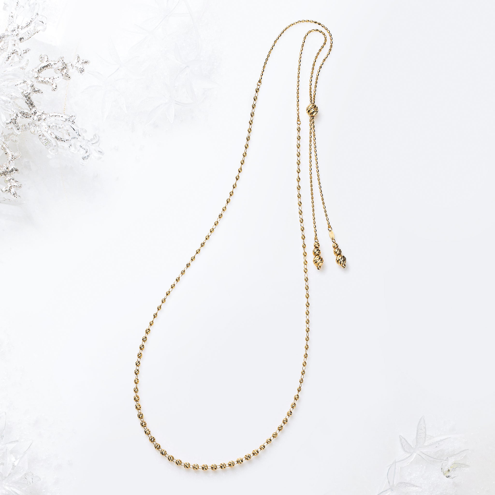 K18ネックレス(ロング/70cm/2Way)《25V01208》