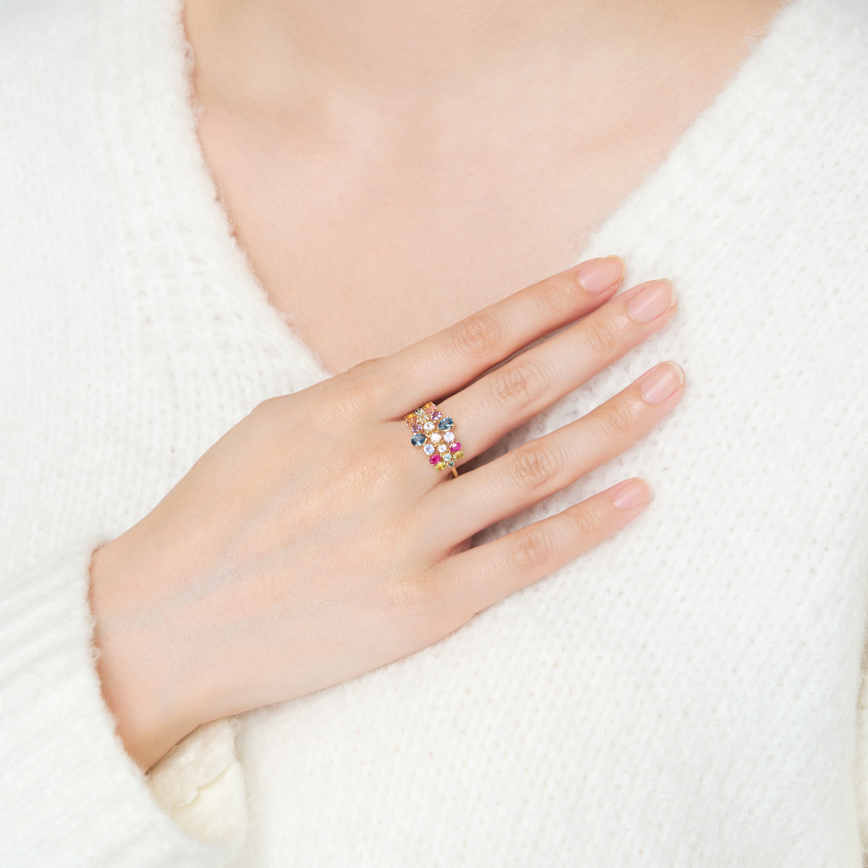 マルチカラー K18リング《25V01308》