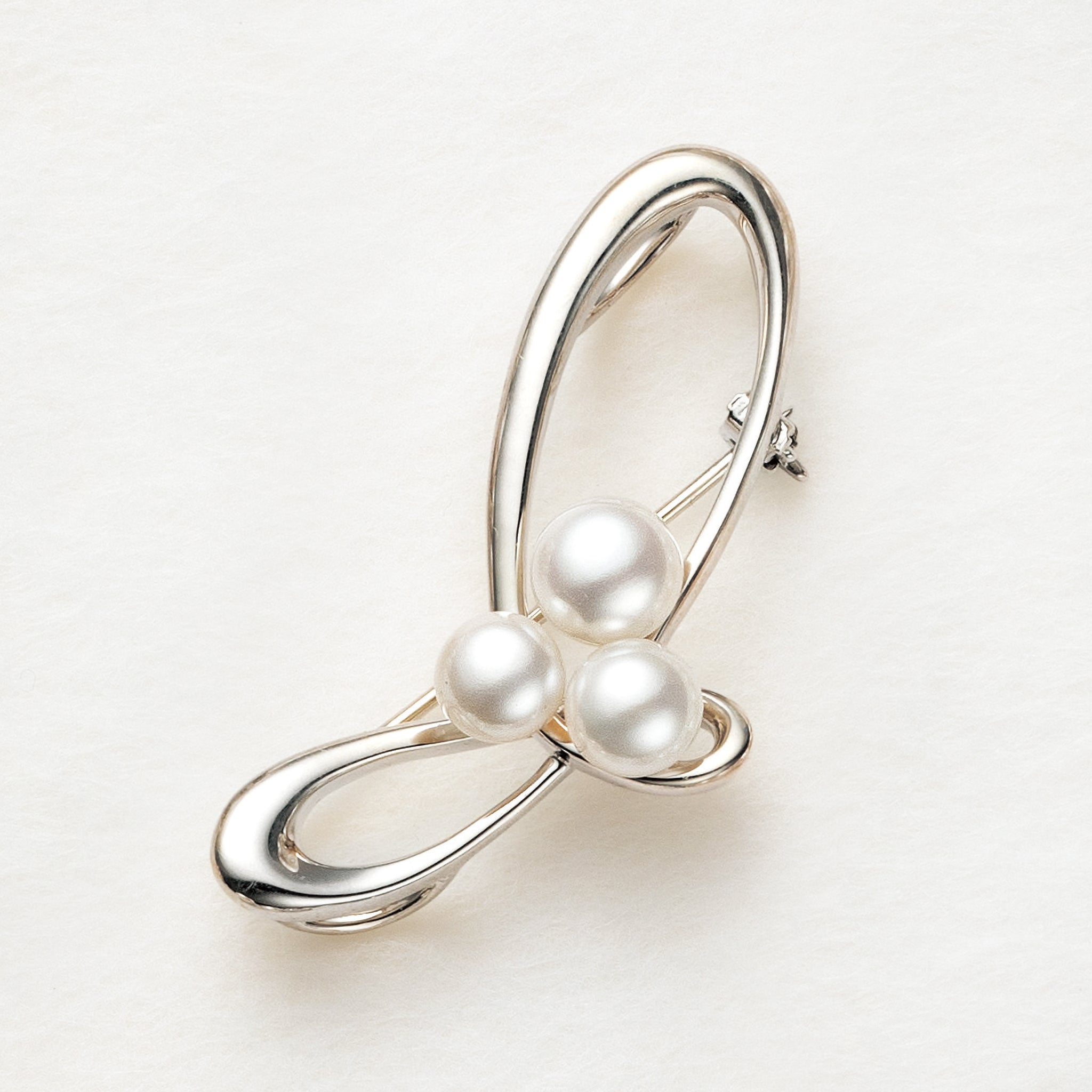 パール シルバーブローチ兼ペンダントトップ(淡水真珠/6月誕生石)《25V01502》