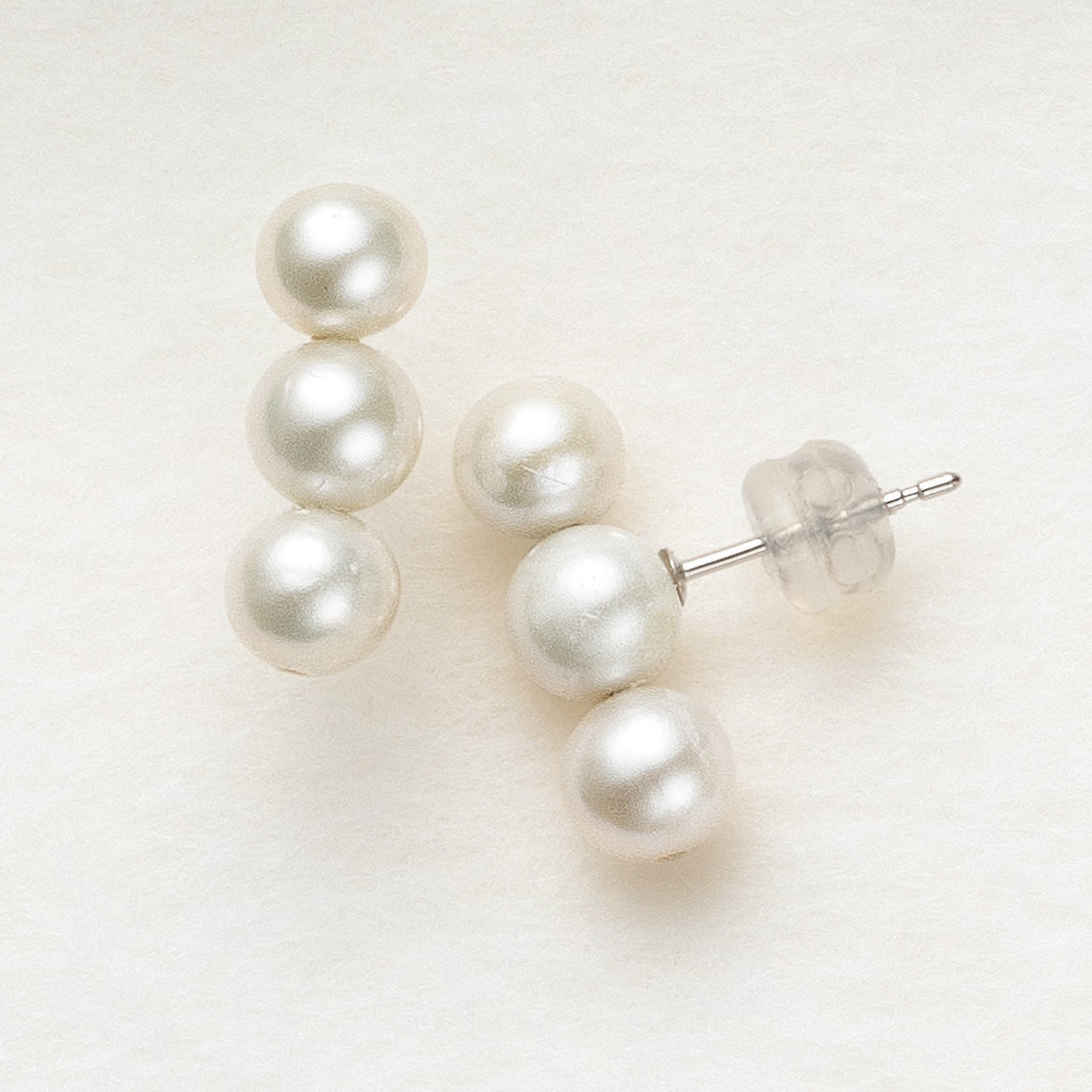 【限定25点】パール K14ピアス(淡水真珠/6月誕生石)《25V01503》