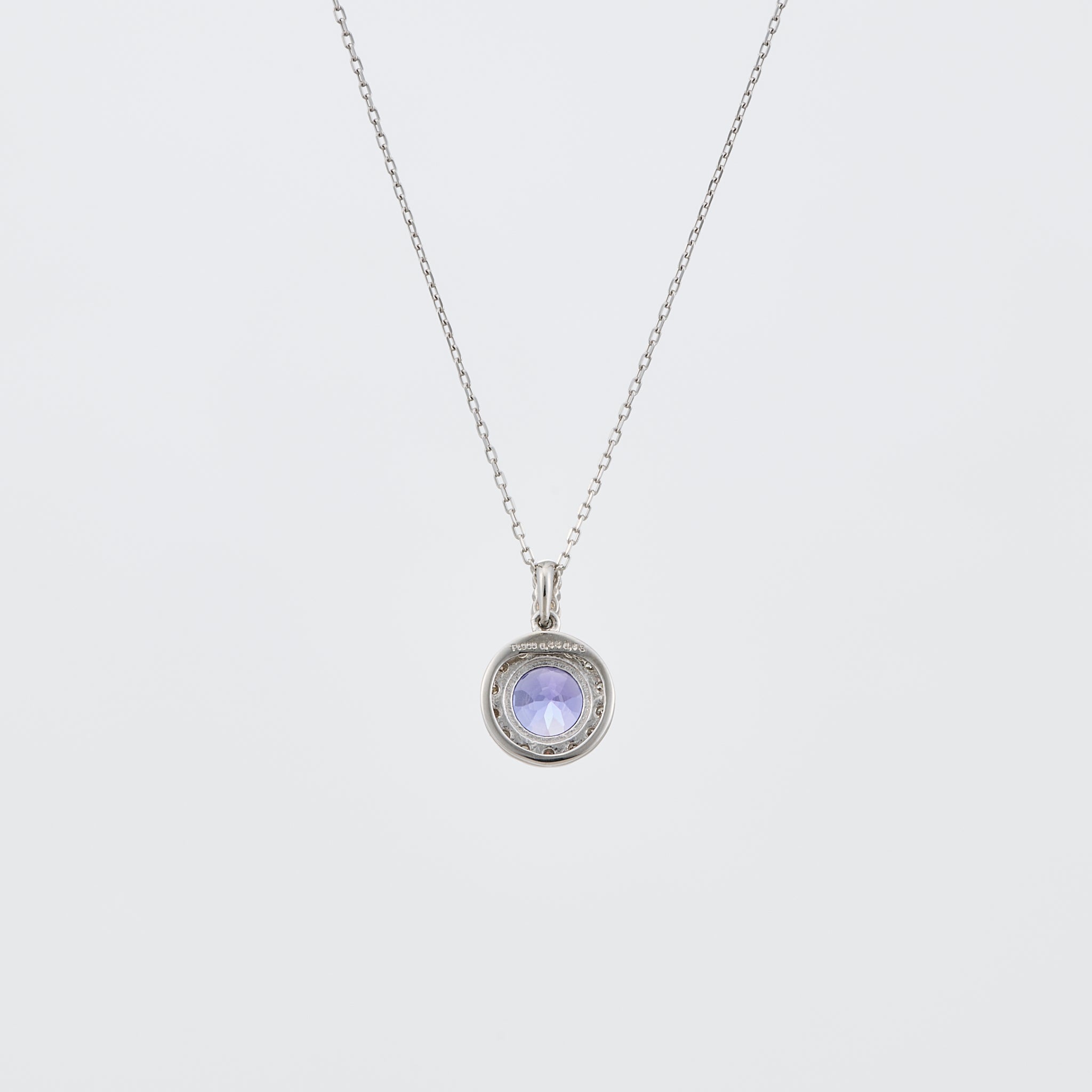 タンザナイト/ダイヤモンド プラチナネックレス(12月誕生石)《25V01604》