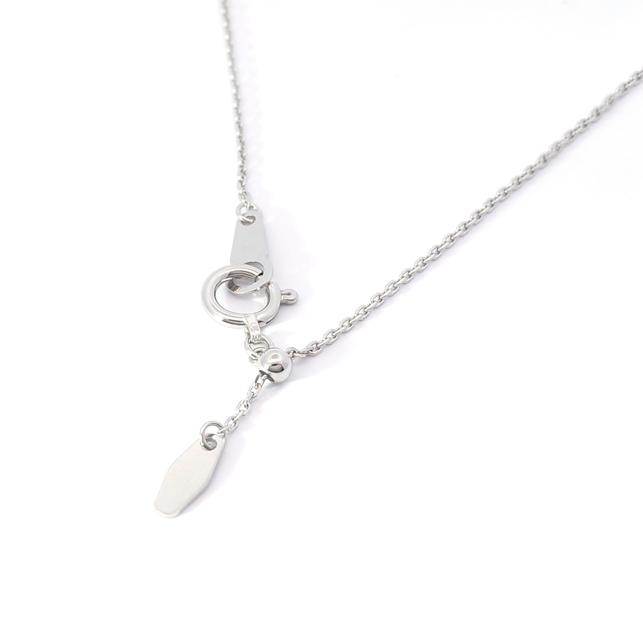 ダイヤモンド プラチナネックレス(バゲットカット/4月誕生石)《25V01806》