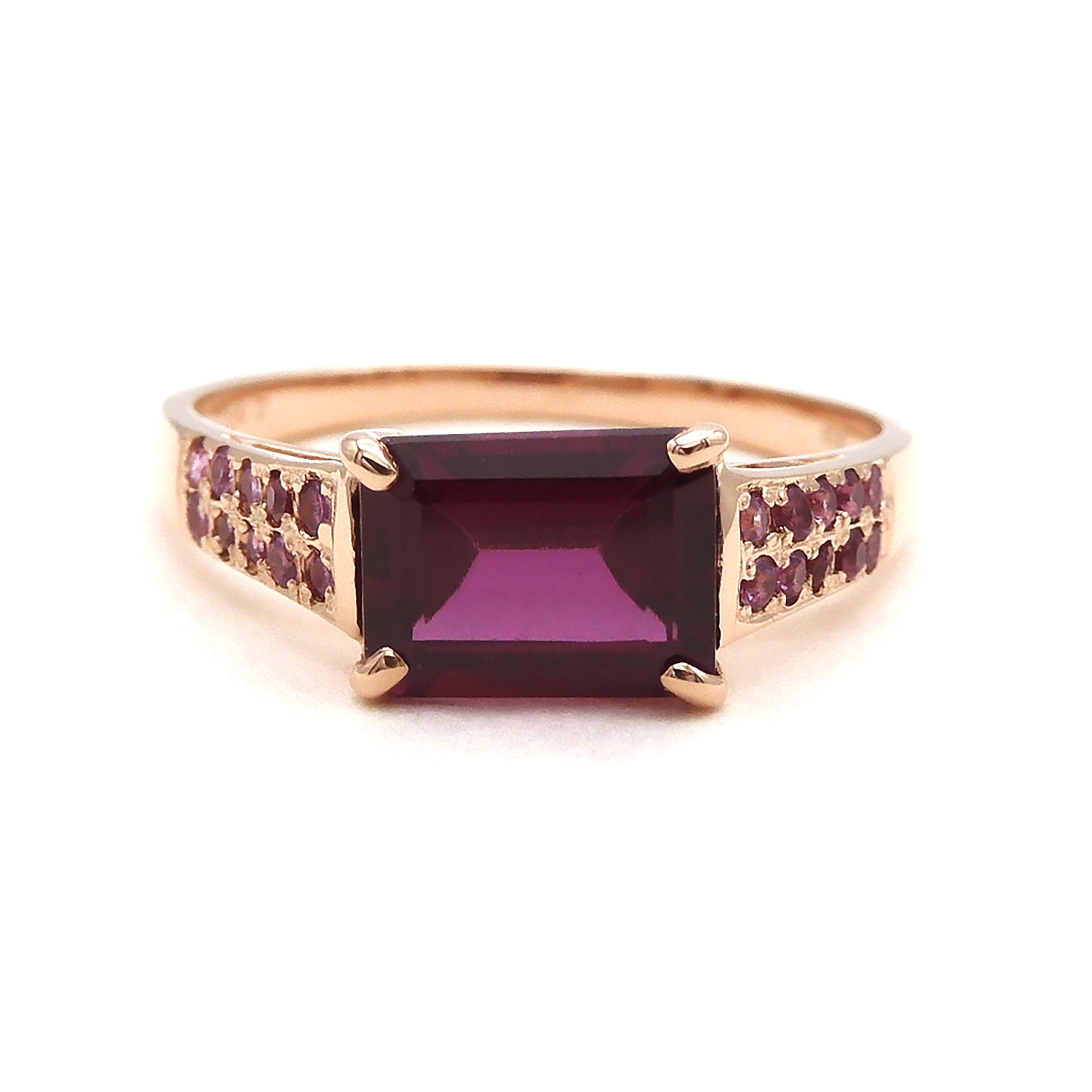 ガーネット K18リング(1.8カラット/1月誕生石)《25V01901》