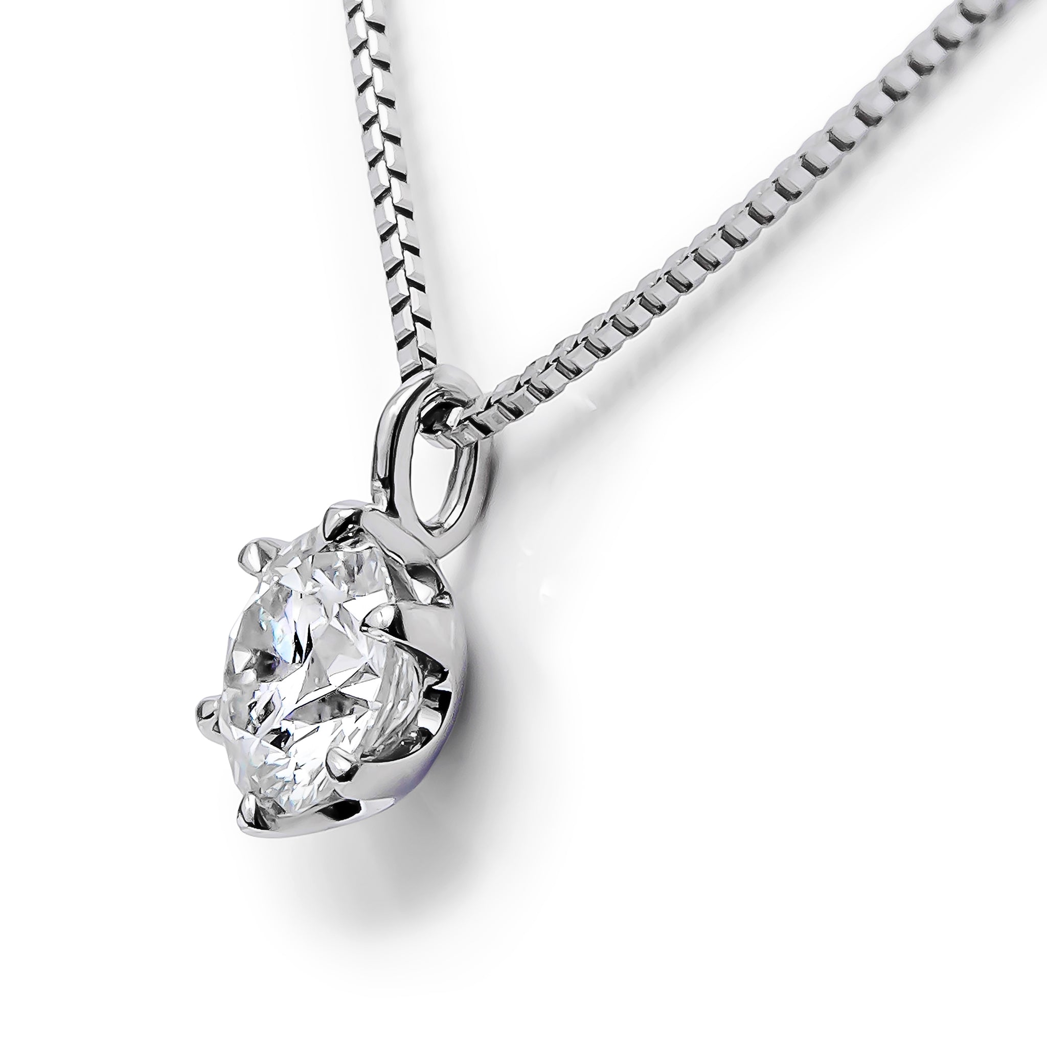 ダイヤモンド プラチナネックレス(0.3カラット/Iカラー/VS2/EX/4月誕生石/グレーディングレポート付)《25V02001》