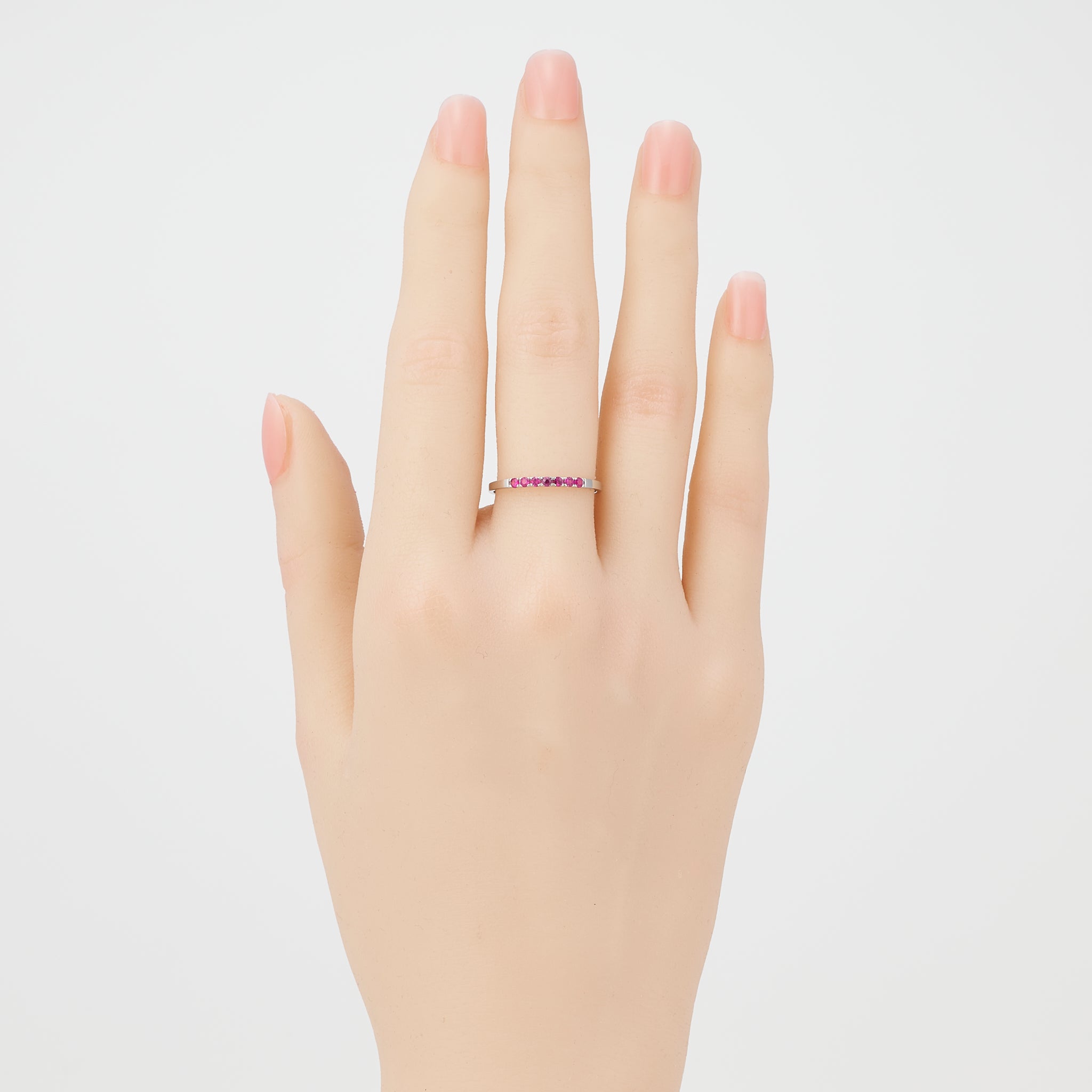 ルビー プラチナリング(7月誕生石)《25V02003》