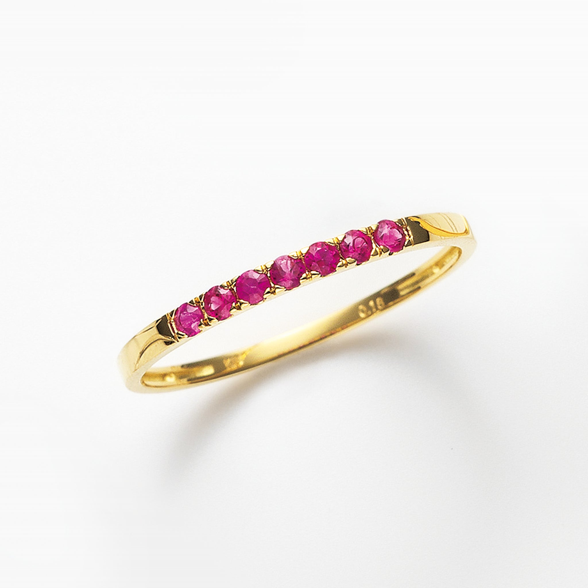 ルビー K18リング(7月誕生石)《25V02005》